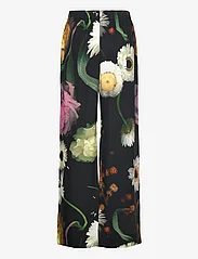 STINE GOYA - SGFatou, 2017 Dry Viscose - bukser med brede ben - scanned foliage - 1