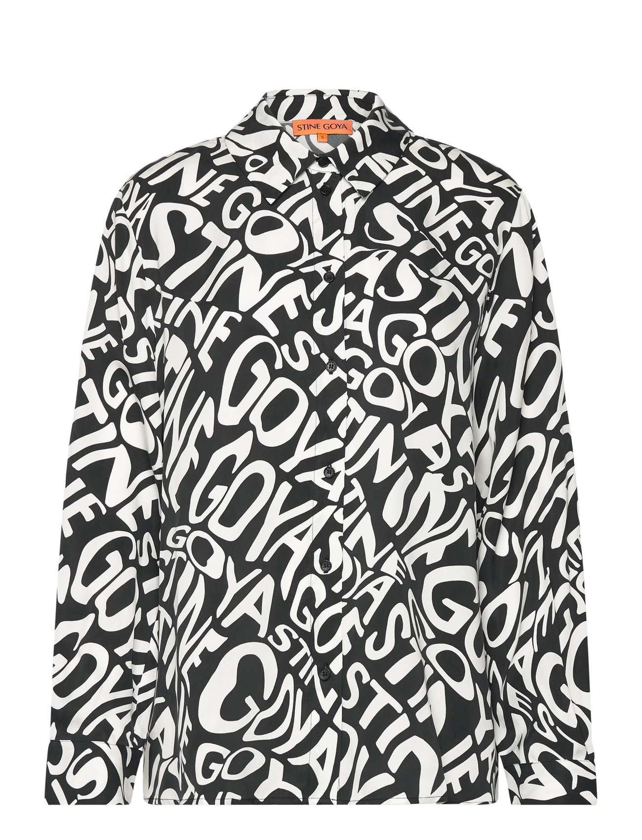 STINE GOYA - SGWal, 2017 Dry Viscose - langärmlige blusen - liquified logo - 0