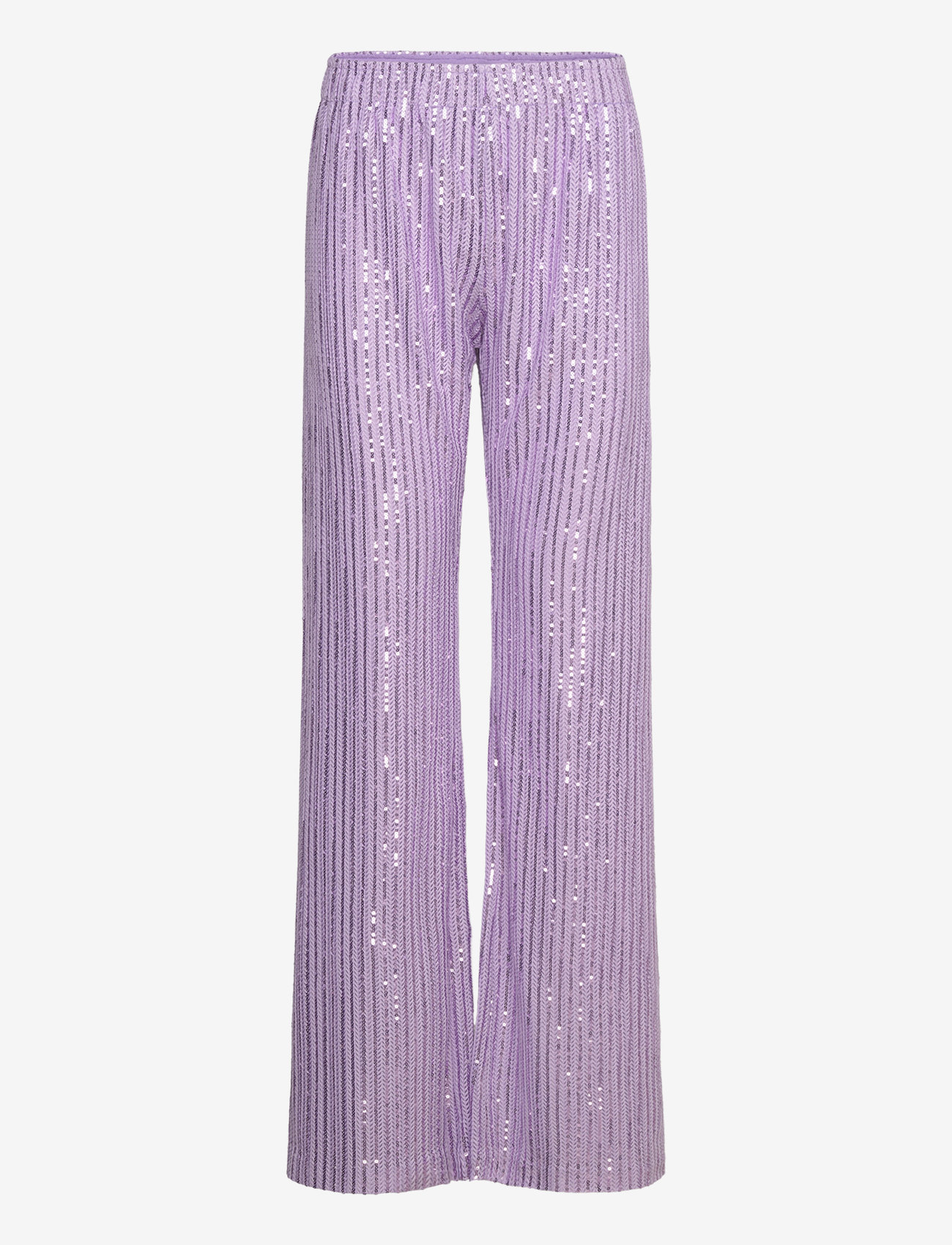 STINE GOYA - SGMarkus, 2020 Structured Sequins - straight leg trousers - lavender - 0
