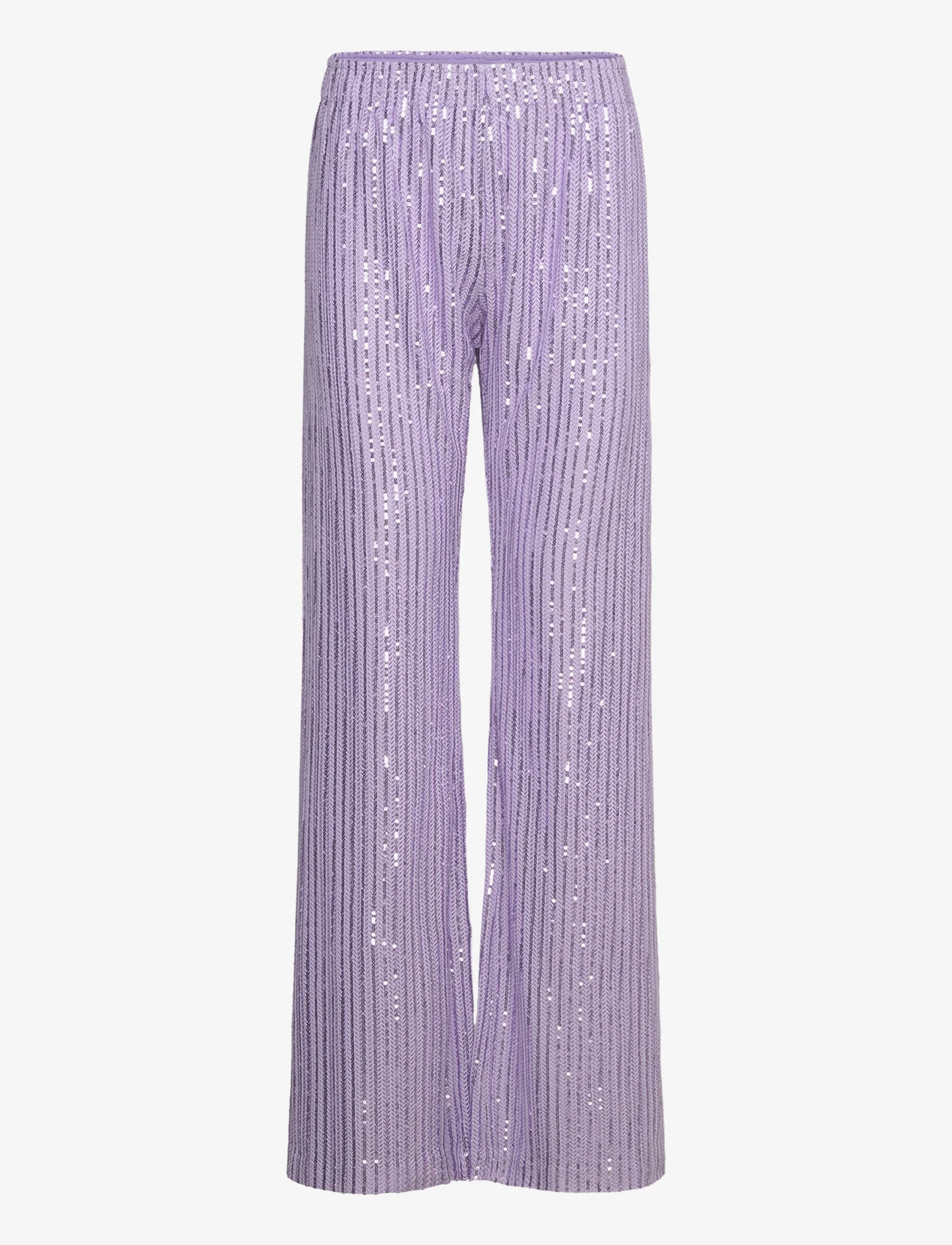 STINE GOYA - SGMarkus, 2020 Structured Sequins - bukser med lige ben - lavender - 0