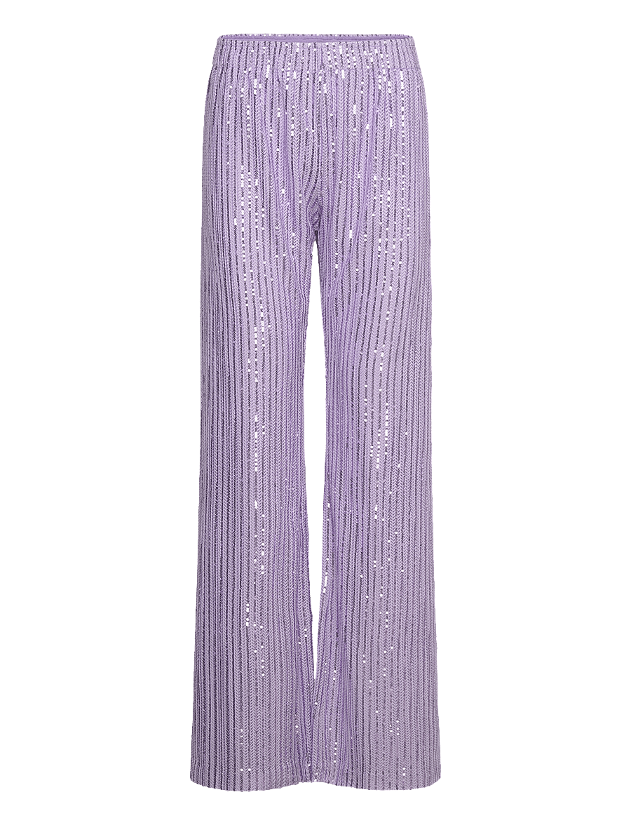 STINE GOYA - SGMarkus, 2020 Structured Sequins - hose mit geradem bein - lavender - 0