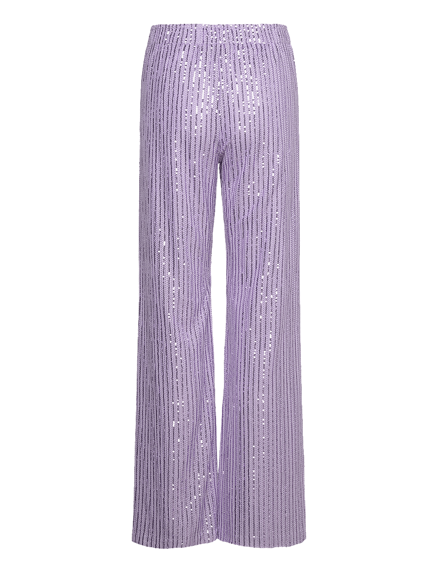 STINE GOYA - SGMarkus, 2020 Structured Sequins - hose mit geradem bein - lavender - 1