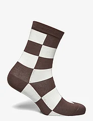 STINE GOYA - SGIggy, 2044 Short Socks - paprastos kojinės - brown check - 1