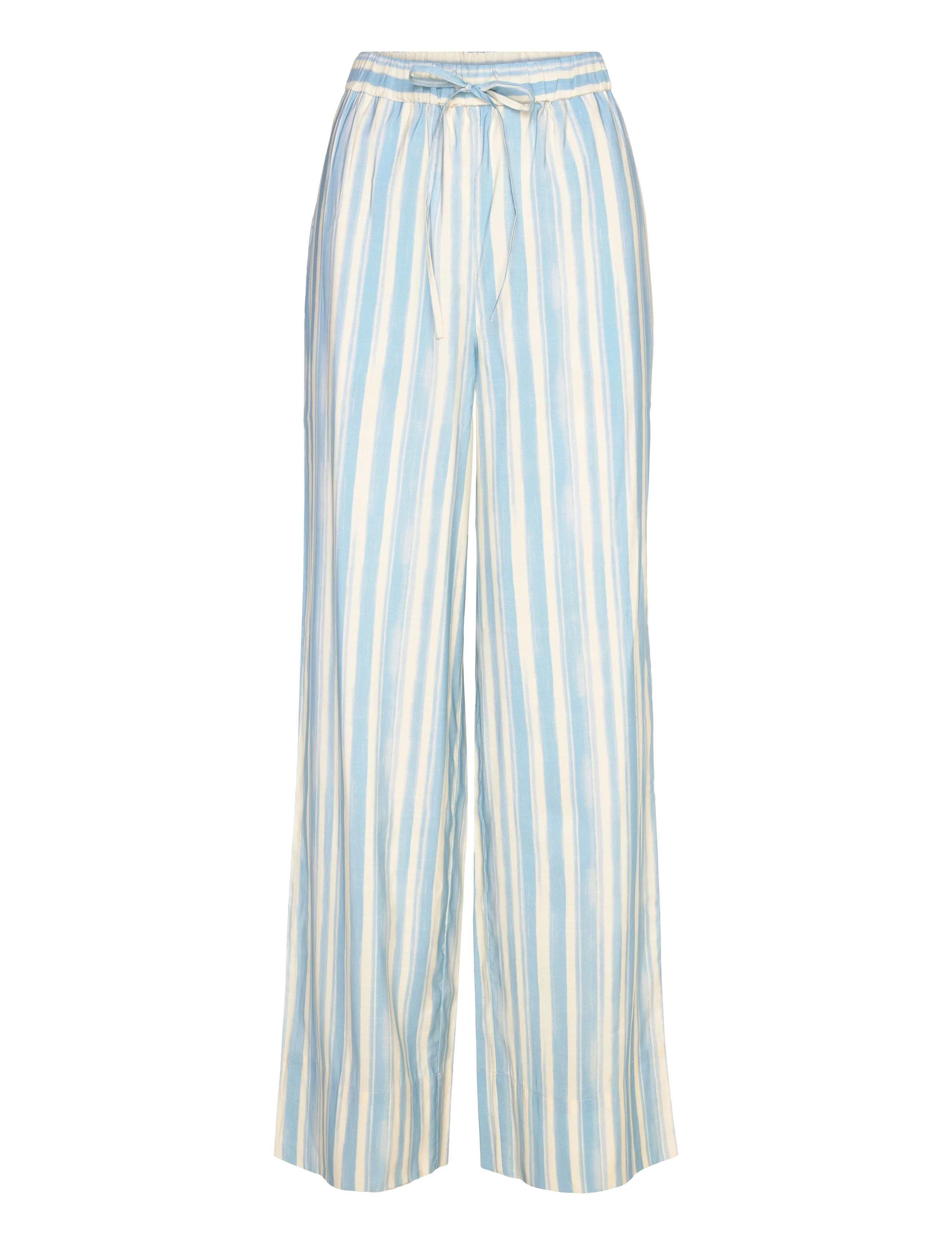 STINE GOYA SGEmi, 2070 Light Fluid Ecovero - Püksid - SUMMER STRIPES / blue