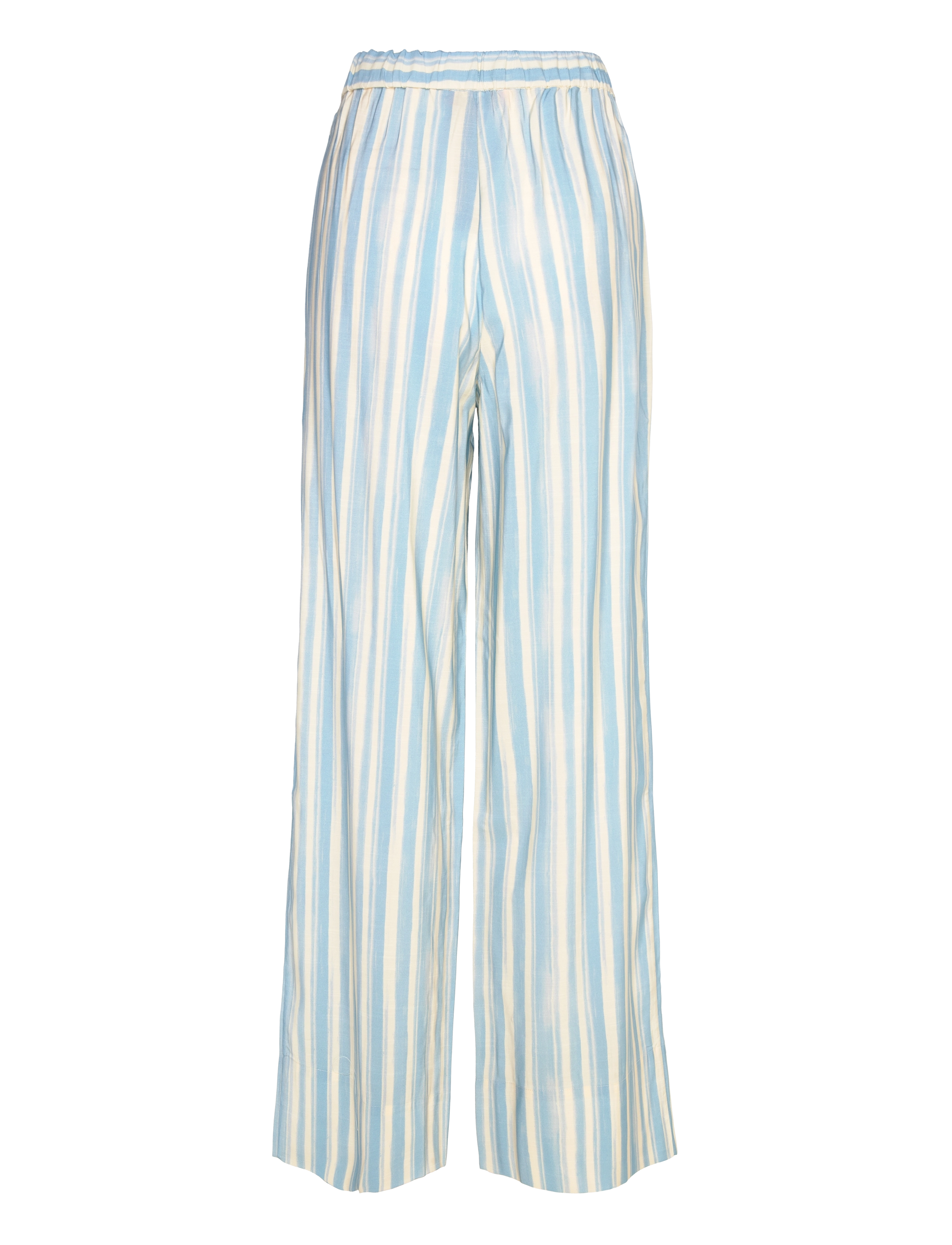 STINE GOYA - SGEmi, 2070 Light Fluid Ecovero - spodnie szerokie - summer stripes - 1