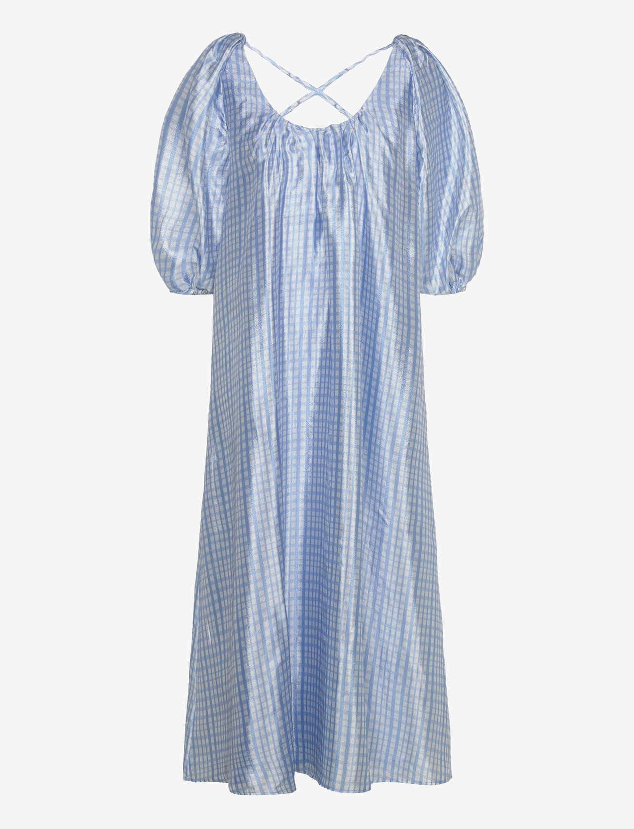 STINE GOYA - SGTeresa, 2067 Textured Poly - pidulikud kleidid - blue check - 0