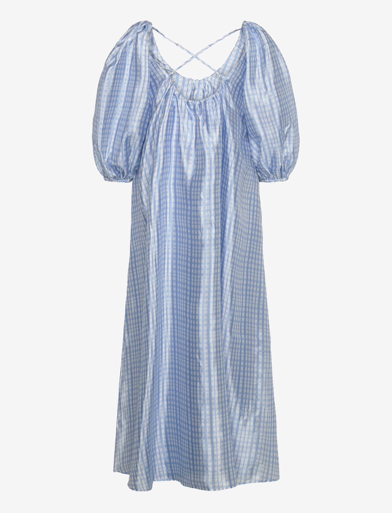 STINE GOYA - SGTeresa, 2067 Textured Poly - pidulikud kleidid - blue check - 1