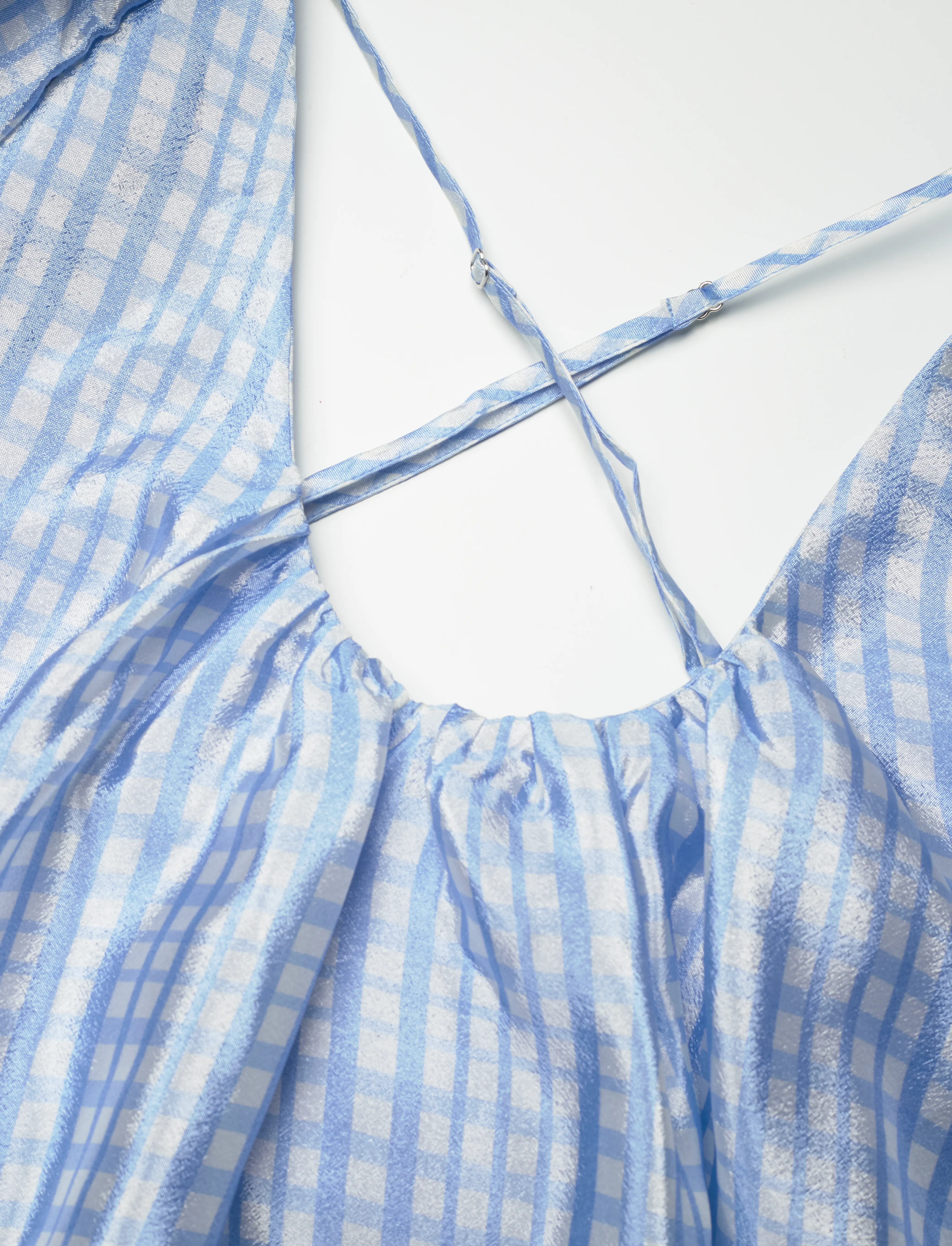 STINE GOYA - SGTeresa, 2067 Textured Poly - maxikjoler - blue check - 2