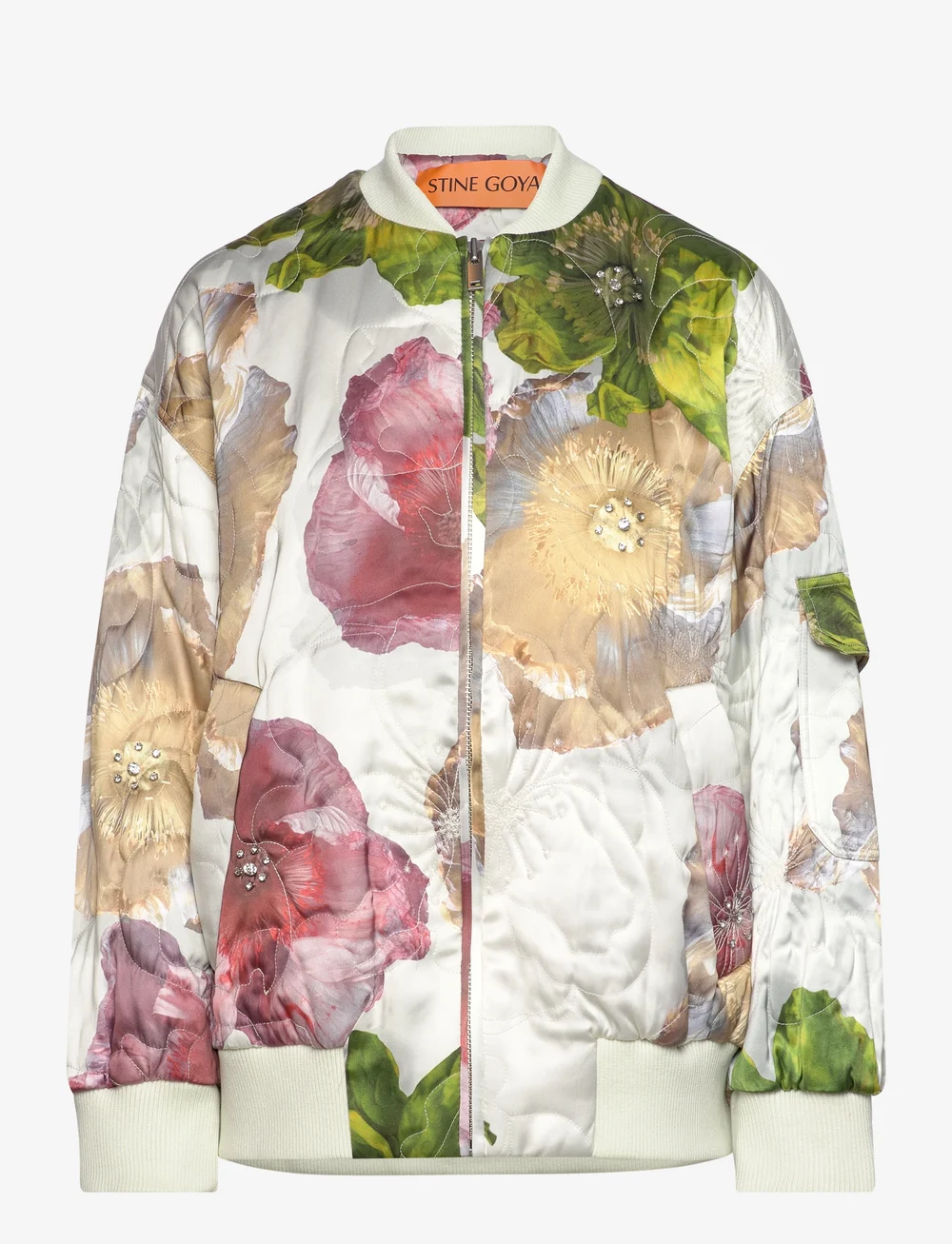 STINE GOYA - SGNorea, 2068 Satin - light jackets - poppies bloom - 0