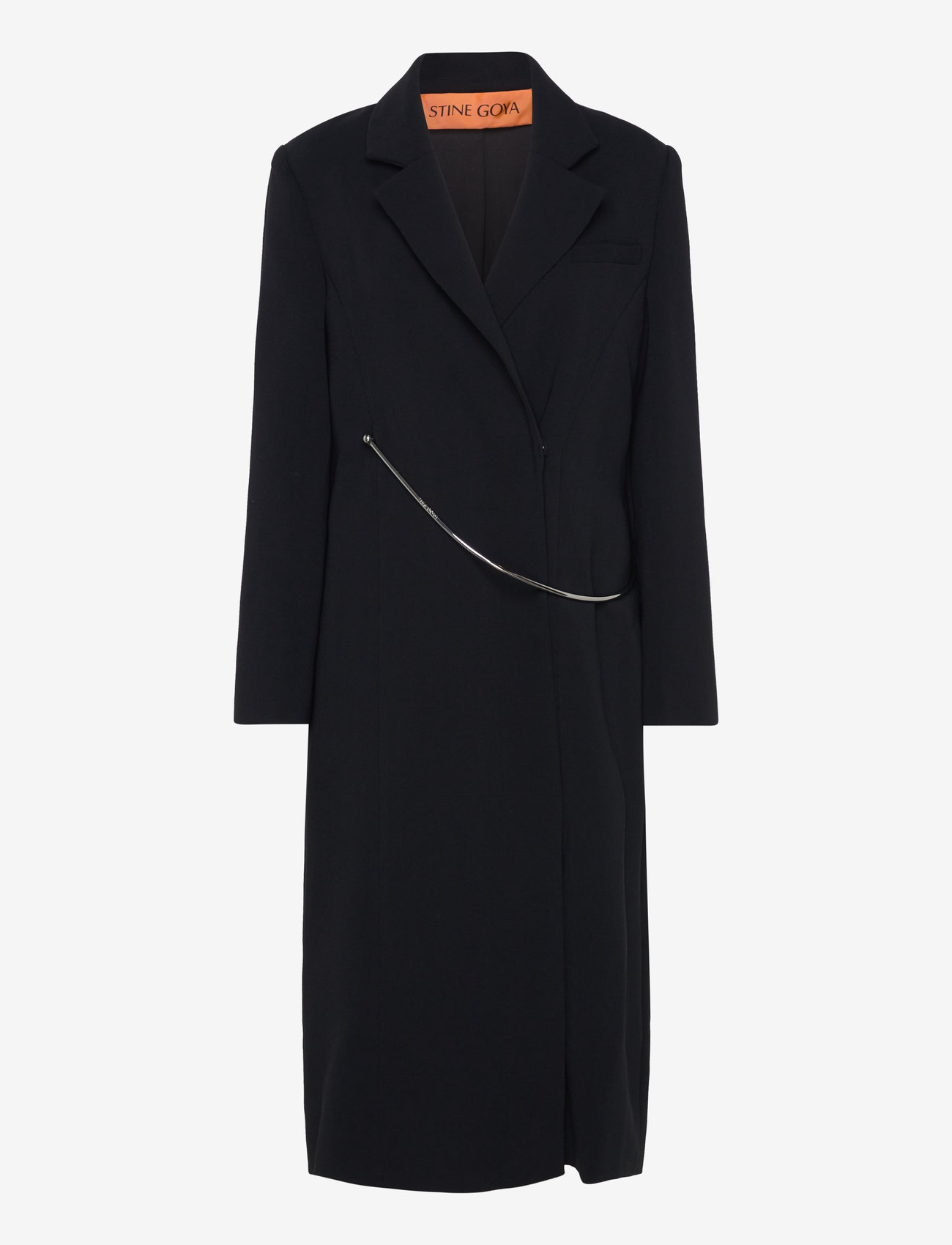 STINE GOYA - Straight Long Sleeve Coat, 2273 Cre - black - 1
