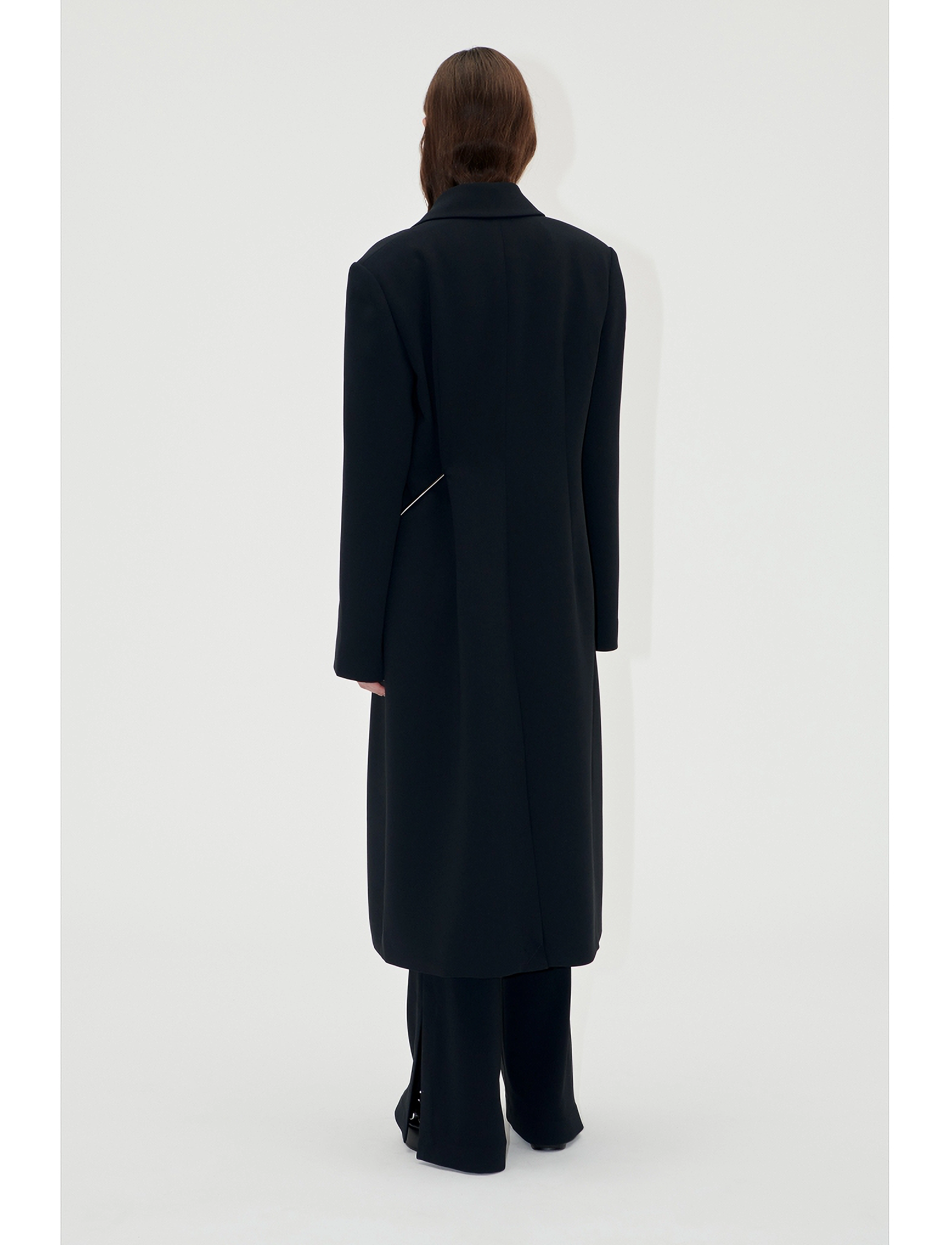 STINE GOYA - Straight Long Sleeve Coat, 2273 Cre - black - 4