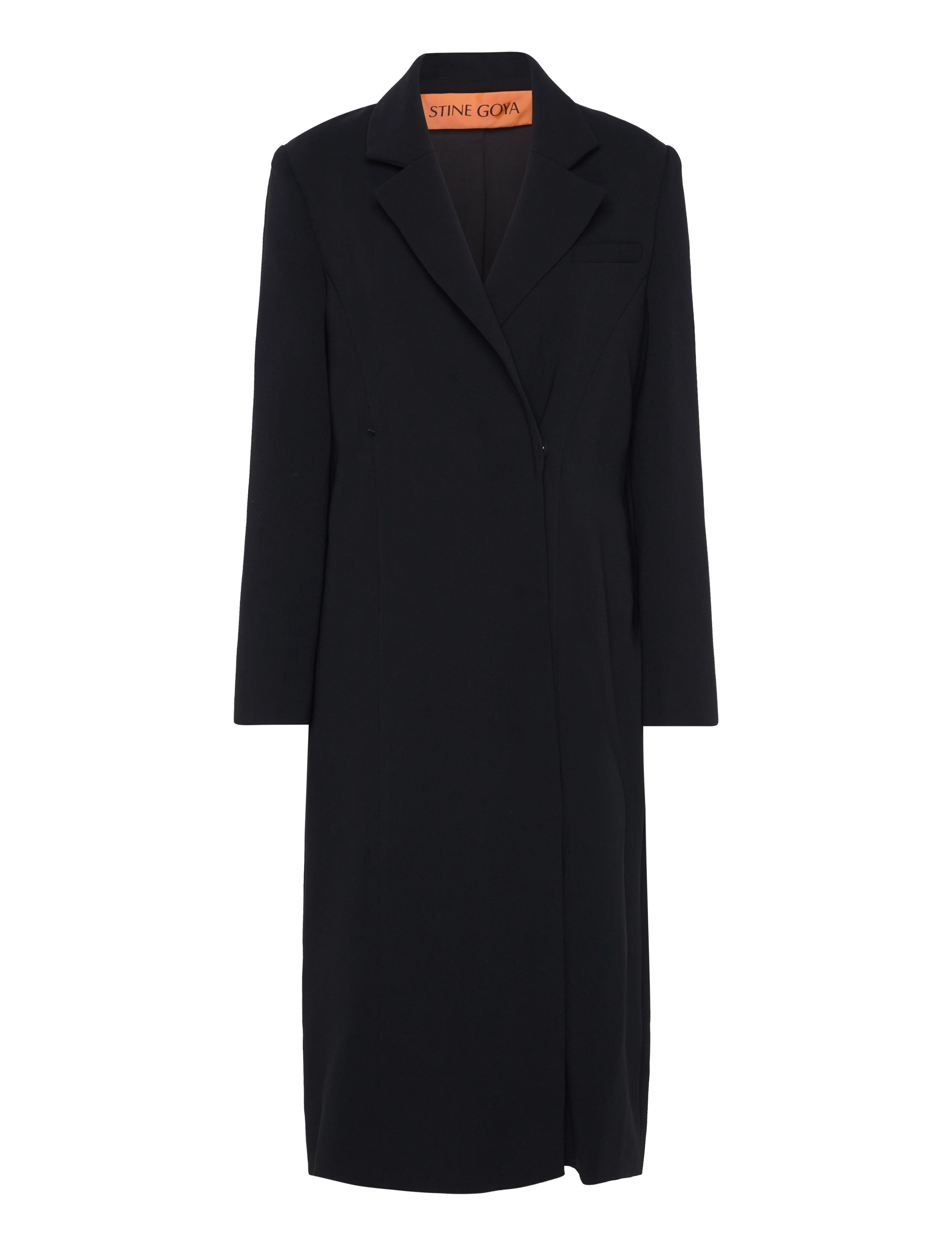 STINE GOYA - Straight Long Sleeve Coat, 2273 Cre - black - 3