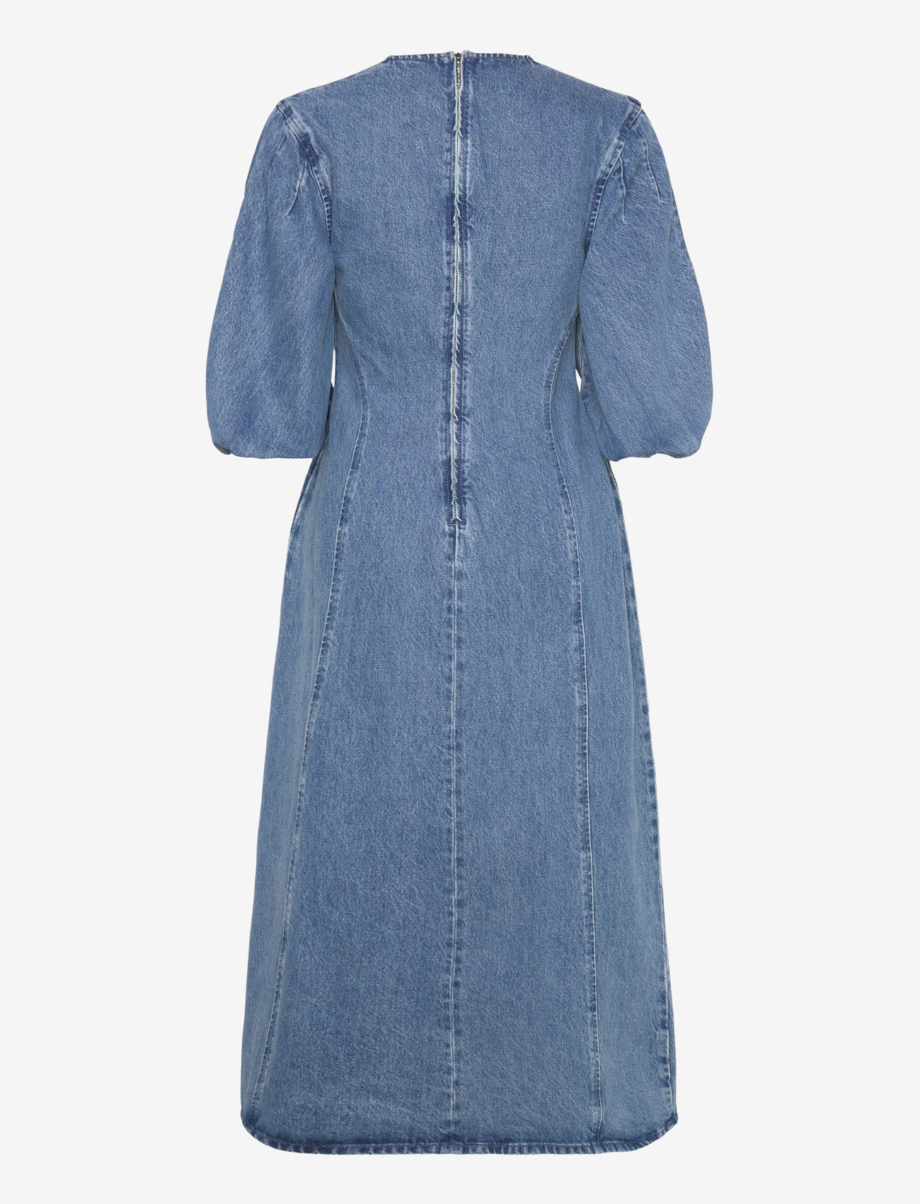 STINE GOYA Volume Sleeves Midi Dress, 2251 Den – midi jurken