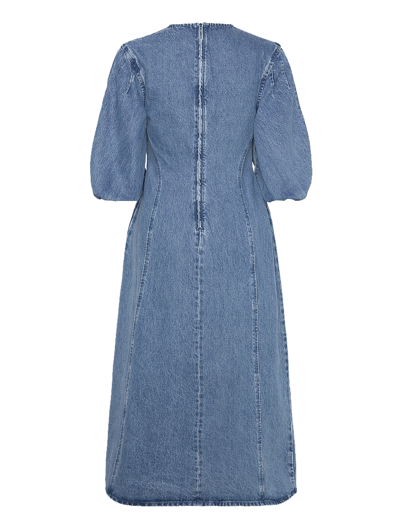 STINE GOYA Volume Sleeves Midi Dress, 2251 Den – midi jurken