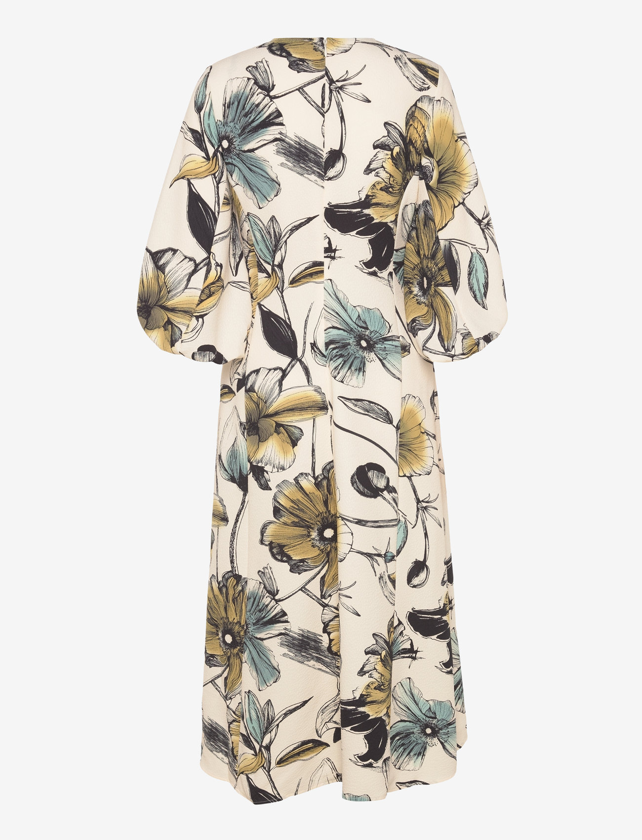 STINE GOYA - Three-Quarter Sleeve Midi Dress, 22 - midi dresses - fine line poppies - 2