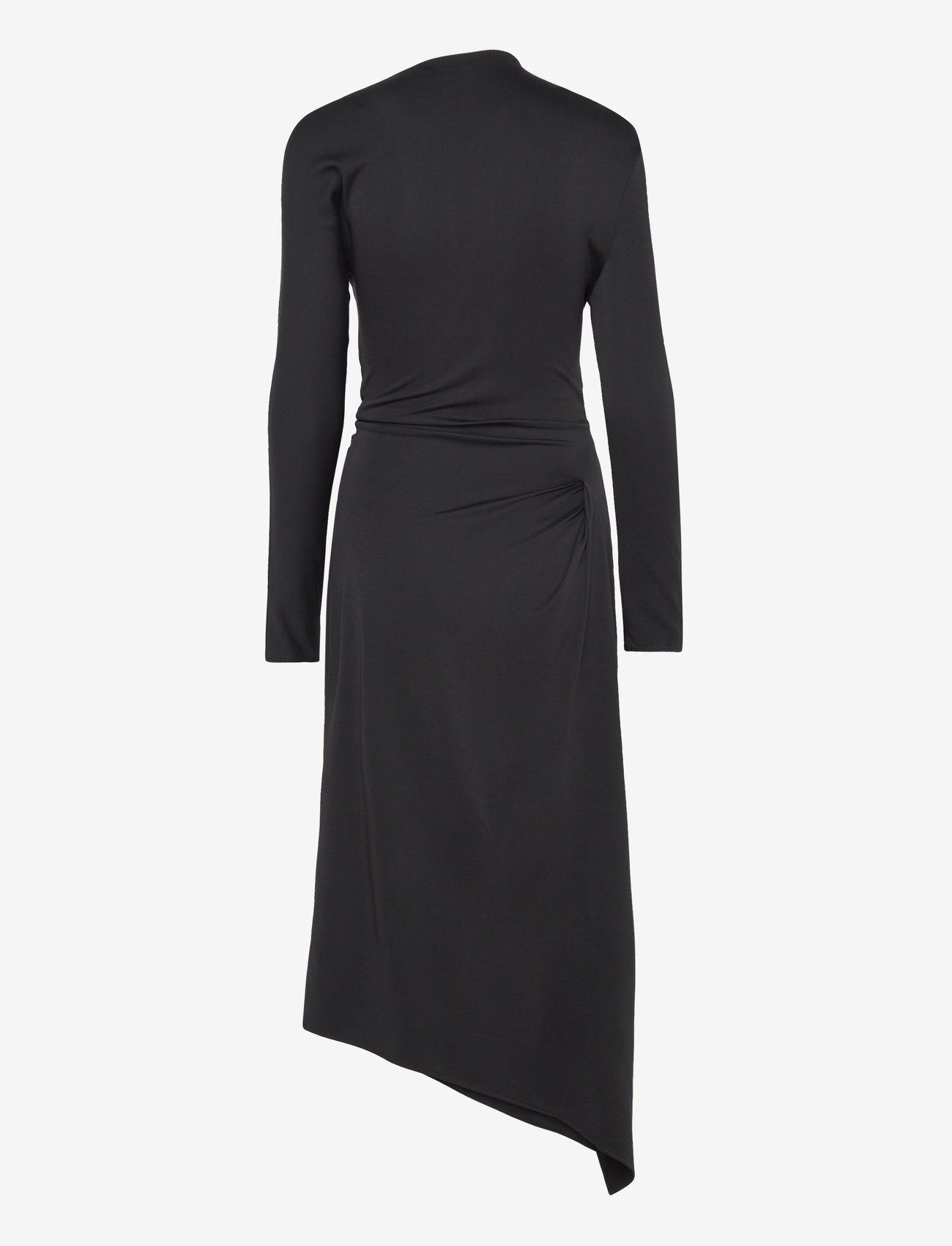 STINE GOYA - Long Sleeve Midi Dress With Fixed B - jet black - 2