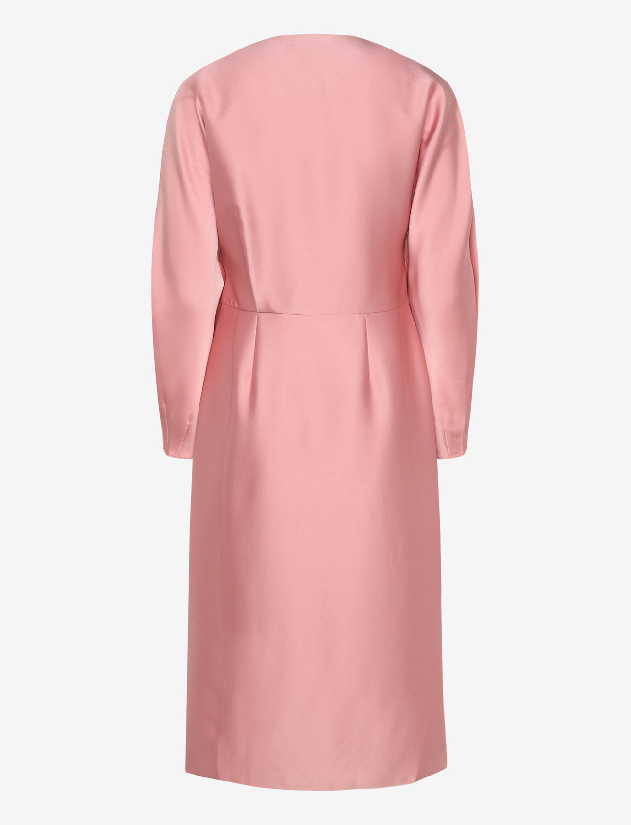 STINE GOYA - Long Sleeve Midi Dress, 2261 Satin - partykleider - rose tan - 2