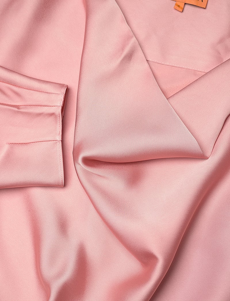 STINE GOYA - Long Sleeve Midi Dress, 2261 Satin - partykleider - rose tan - 4