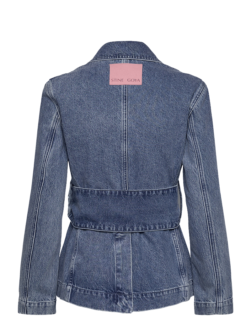 stein OVERSIZED BELTED DENIM JACKET stein OVERSIZED BELTED DENIM JACKET