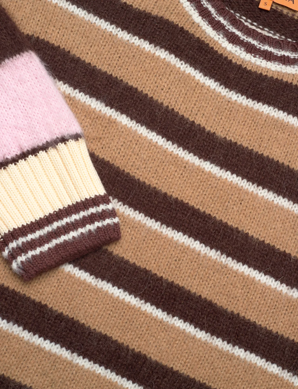 STINE GOYA - Long Sleeve Crew Neckline Jumper, 2 - pullover - multi stripes - 4