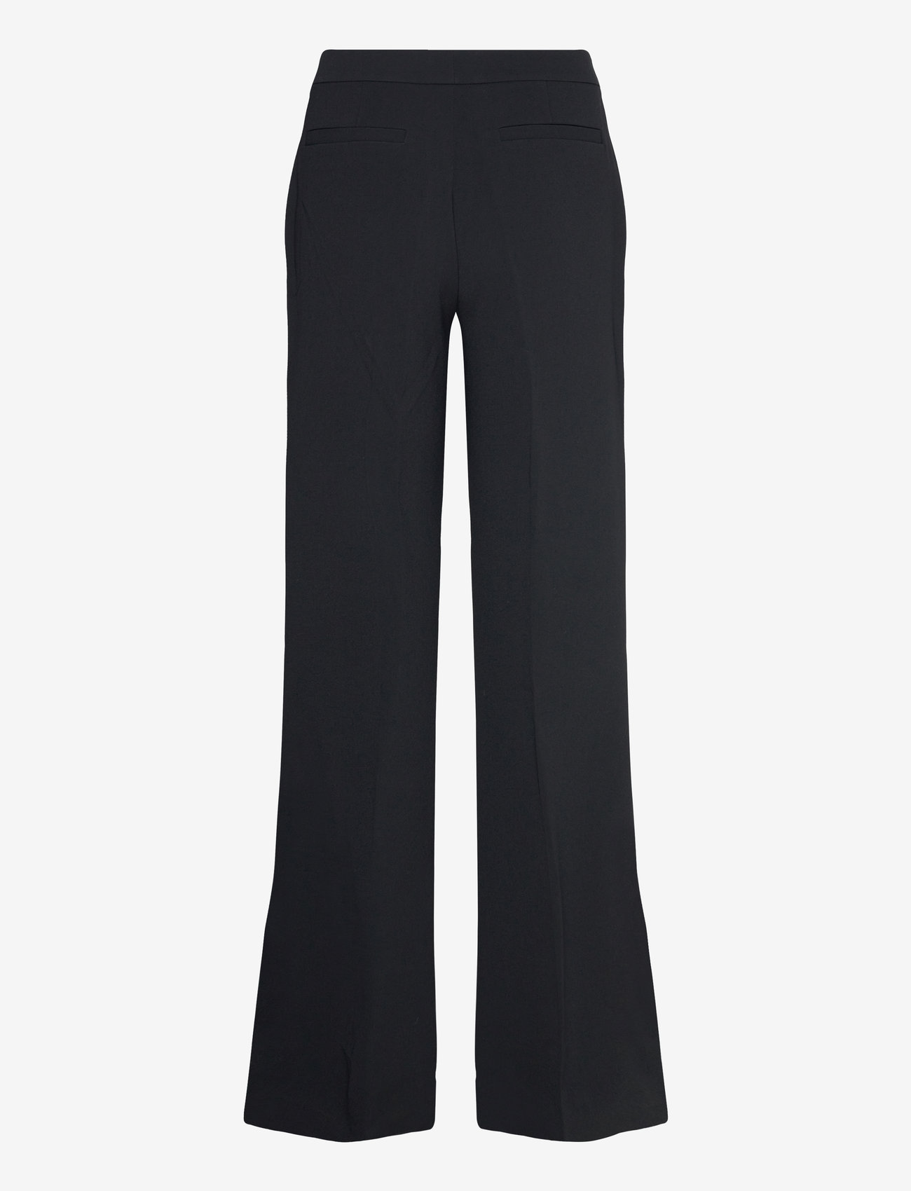 STINE GOYA - Flared Long Pants, 2273 Crepe - schlaghose - black - 2