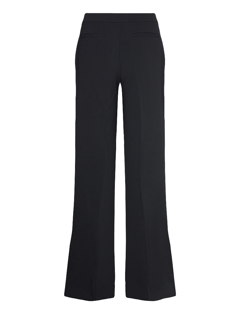 STINE GOYA - Flared Long Pants, 2273 Crepe - schlaghose - black - 2