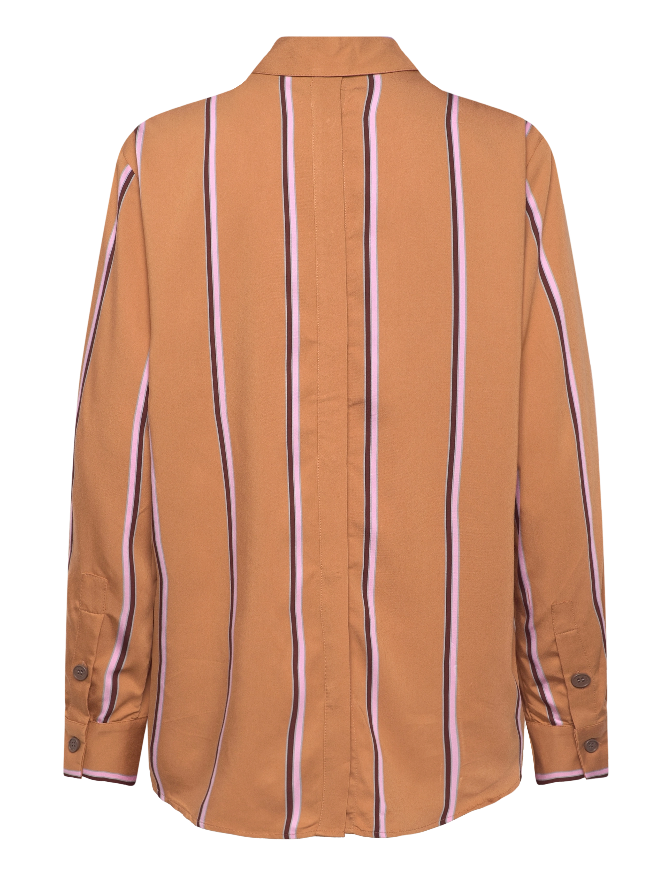 STINE GOYA - Long Sleeve Shirt, 2249 Striped Vis - langärmlige hemden - cocoa stripes - 2