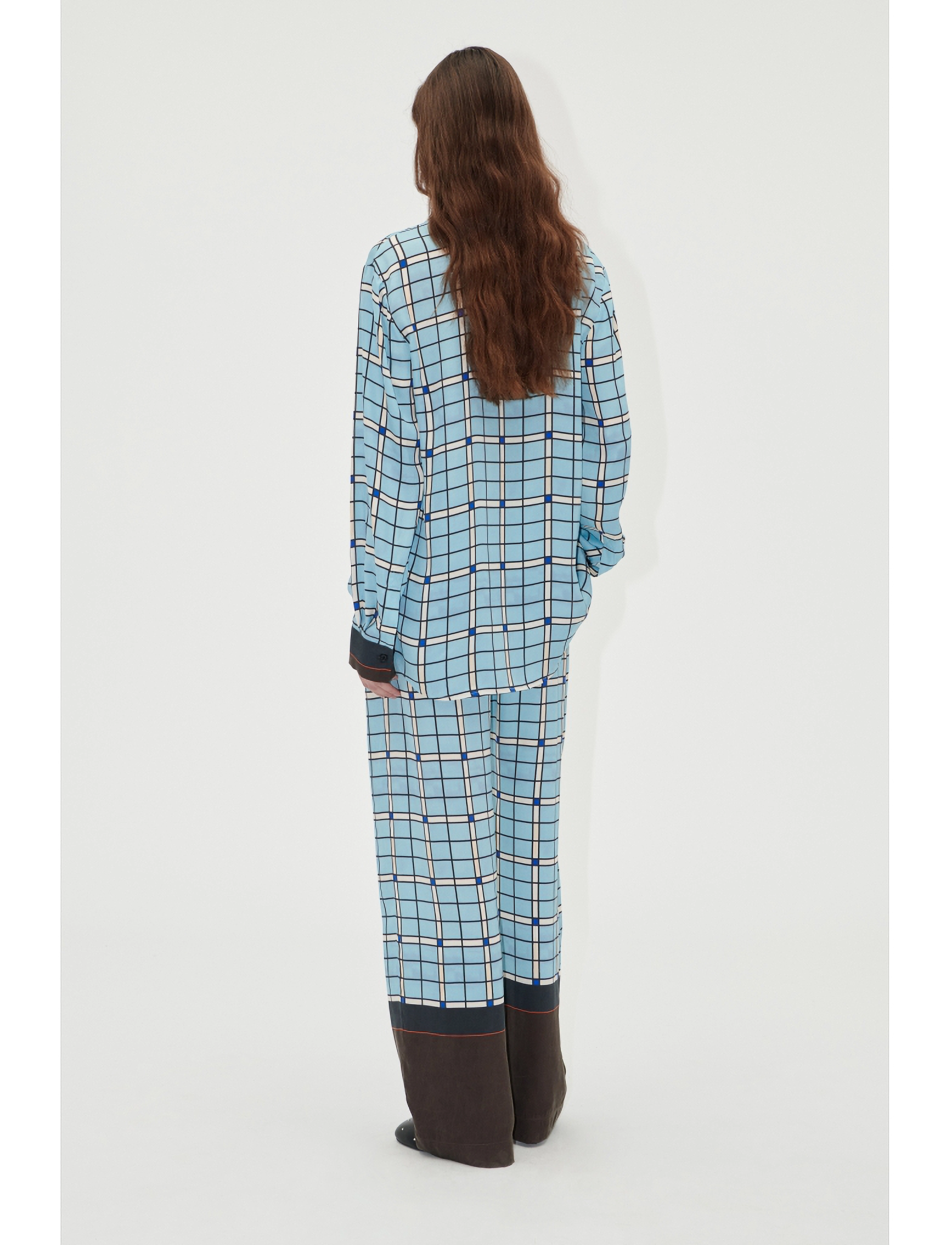 STINE GOYA - Long Sleeve Shirt, 2263 Dry Viscose - langärmlige hemden - window check - 4