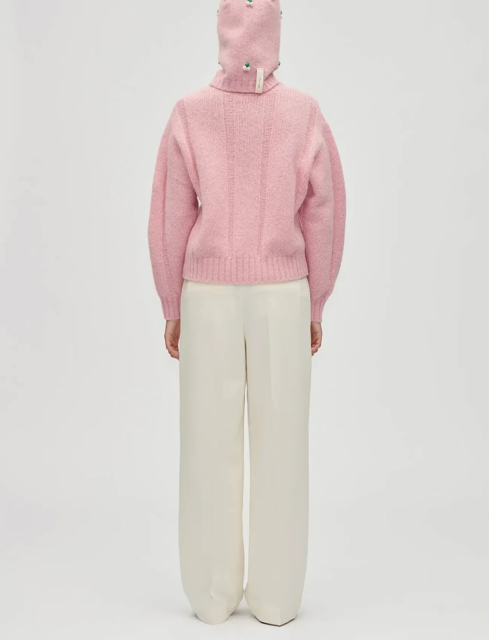 STINE GOYA - 2418 Midweight Alpaca Knit, Balacla - balaklava - light pink - 3