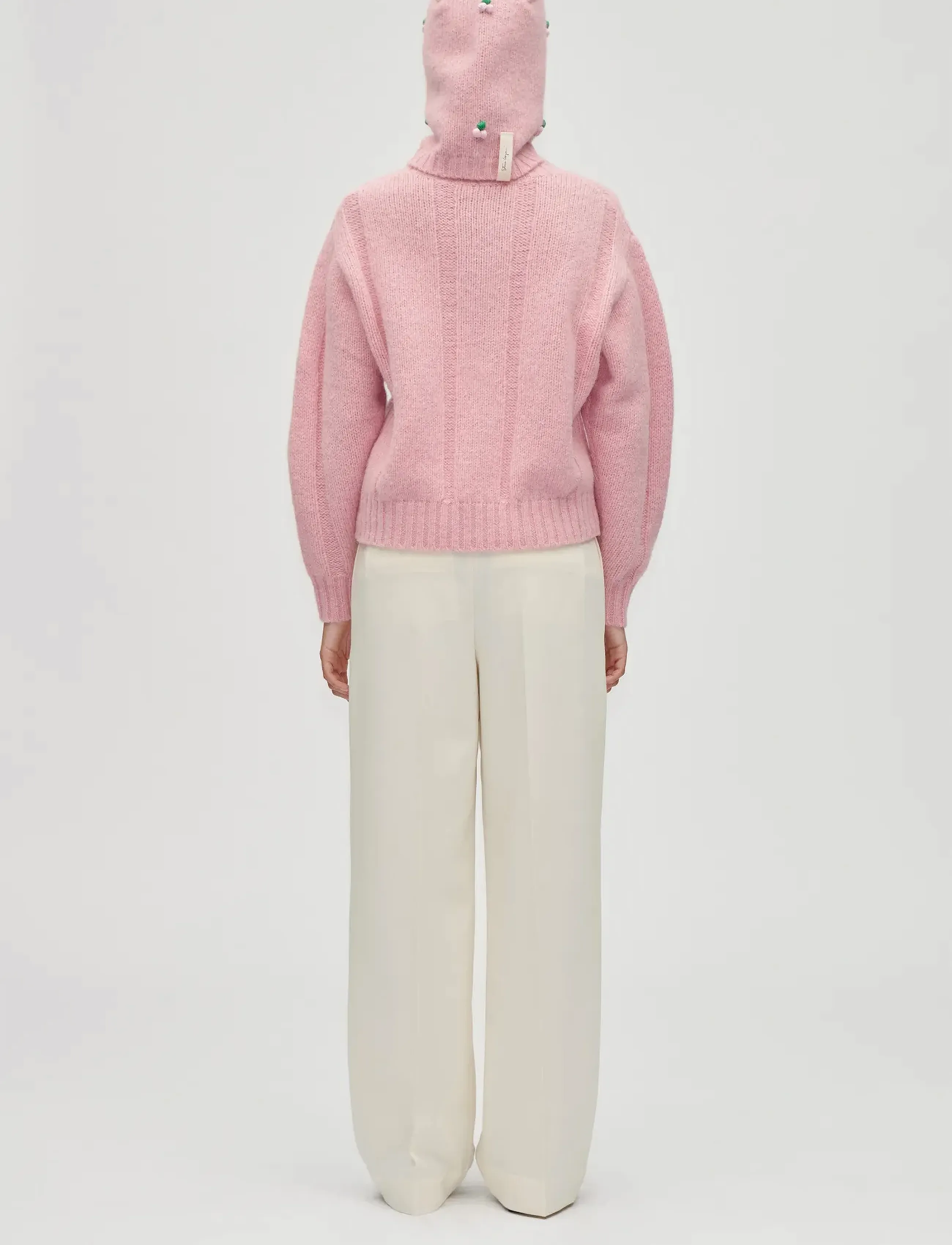 STINE GOYA - 2418 Midweight Alpaca Knit, Balacla - lambhúshettur - light pink - 3
