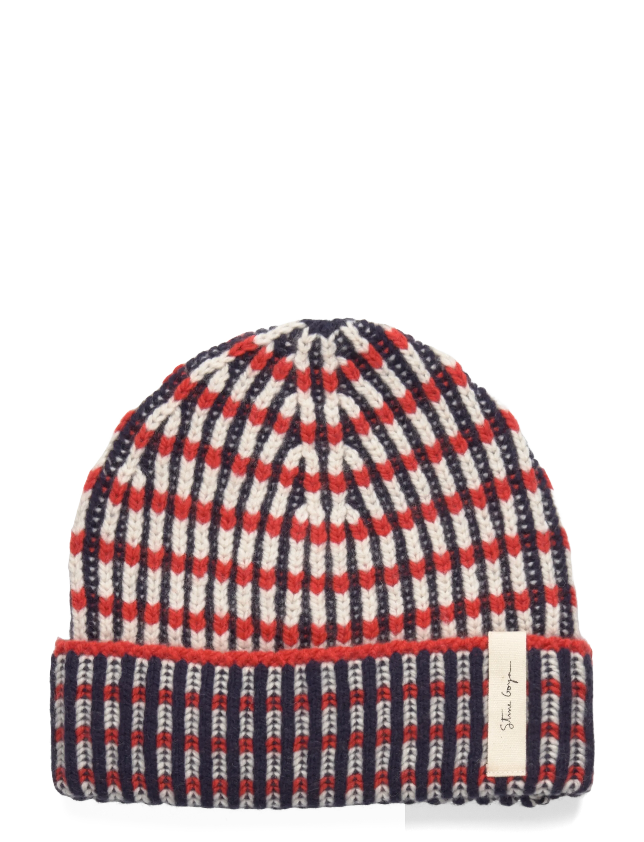 STINE GOYA 2425 Plaited Chunky Rib, Chunky Rib - Skandinaavia mood - NAVY / RED / CREAM / navy