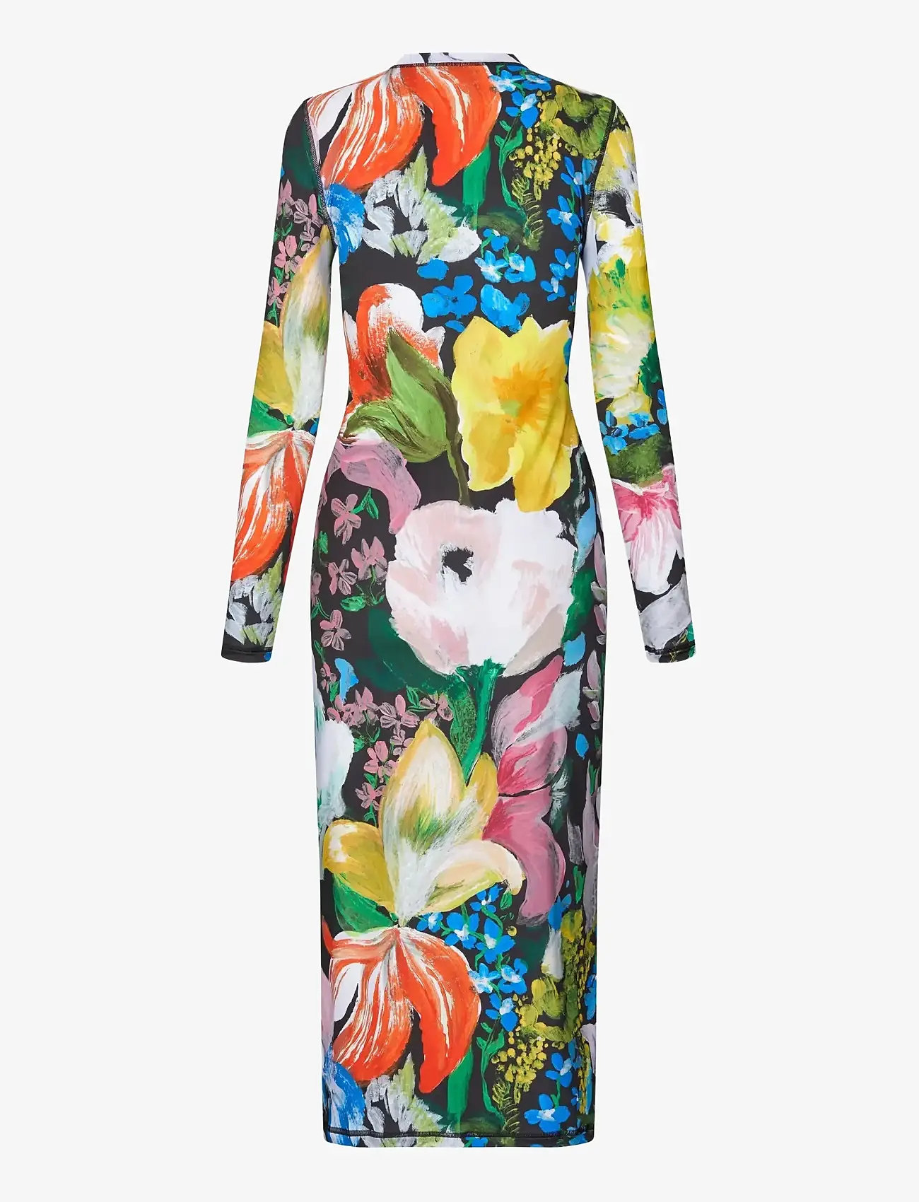 STINE GOYA - 2244 Stocking Jersey, Pullover Long - midikleidid - flowers under the sun - 2