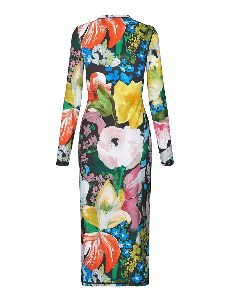 STINE GOYA - 2244 Stocking Jersey, Pullover Long - midikleidid - flowers under the sun - 2