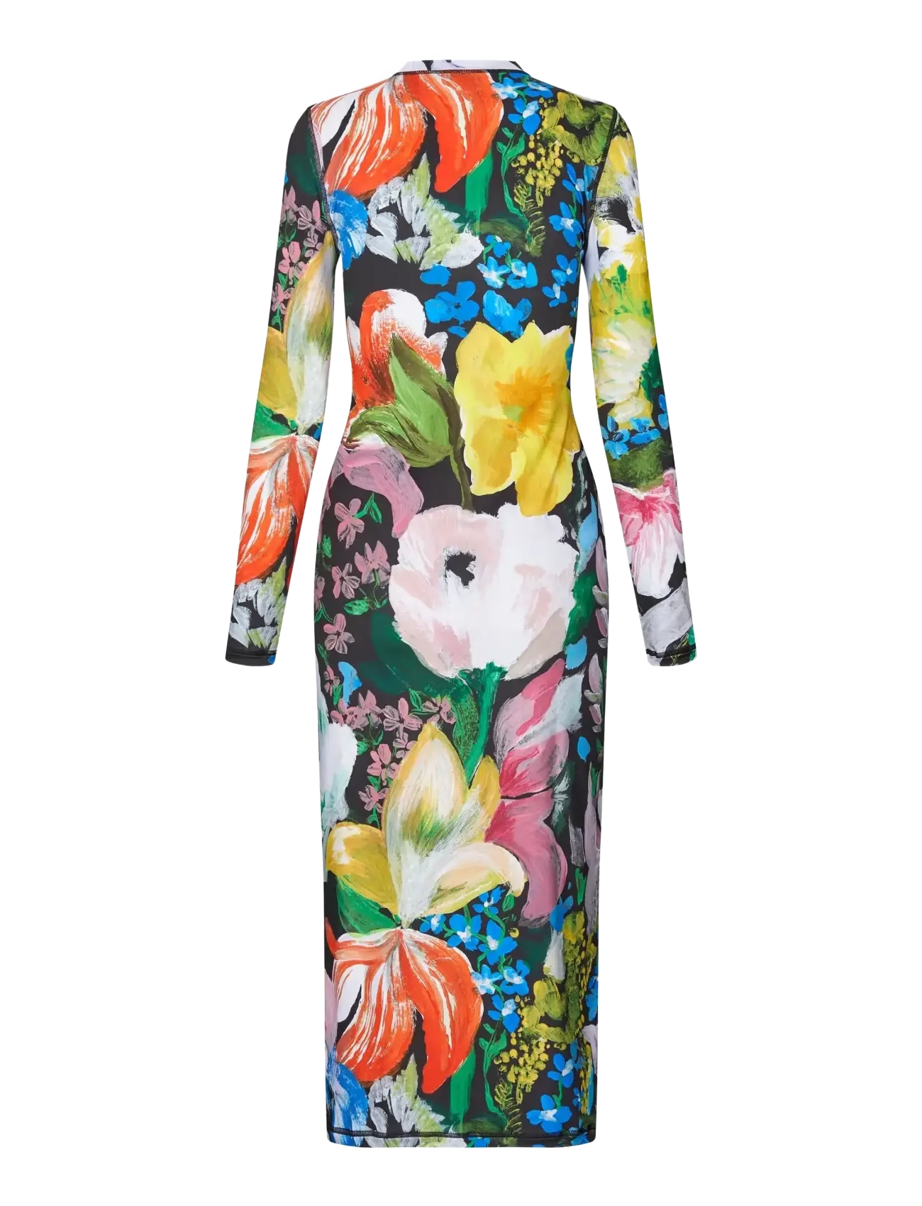 STINE GOYA - 2244 Stocking Jersey, Pullover Long - midi dresses - flowers under the sun - 2