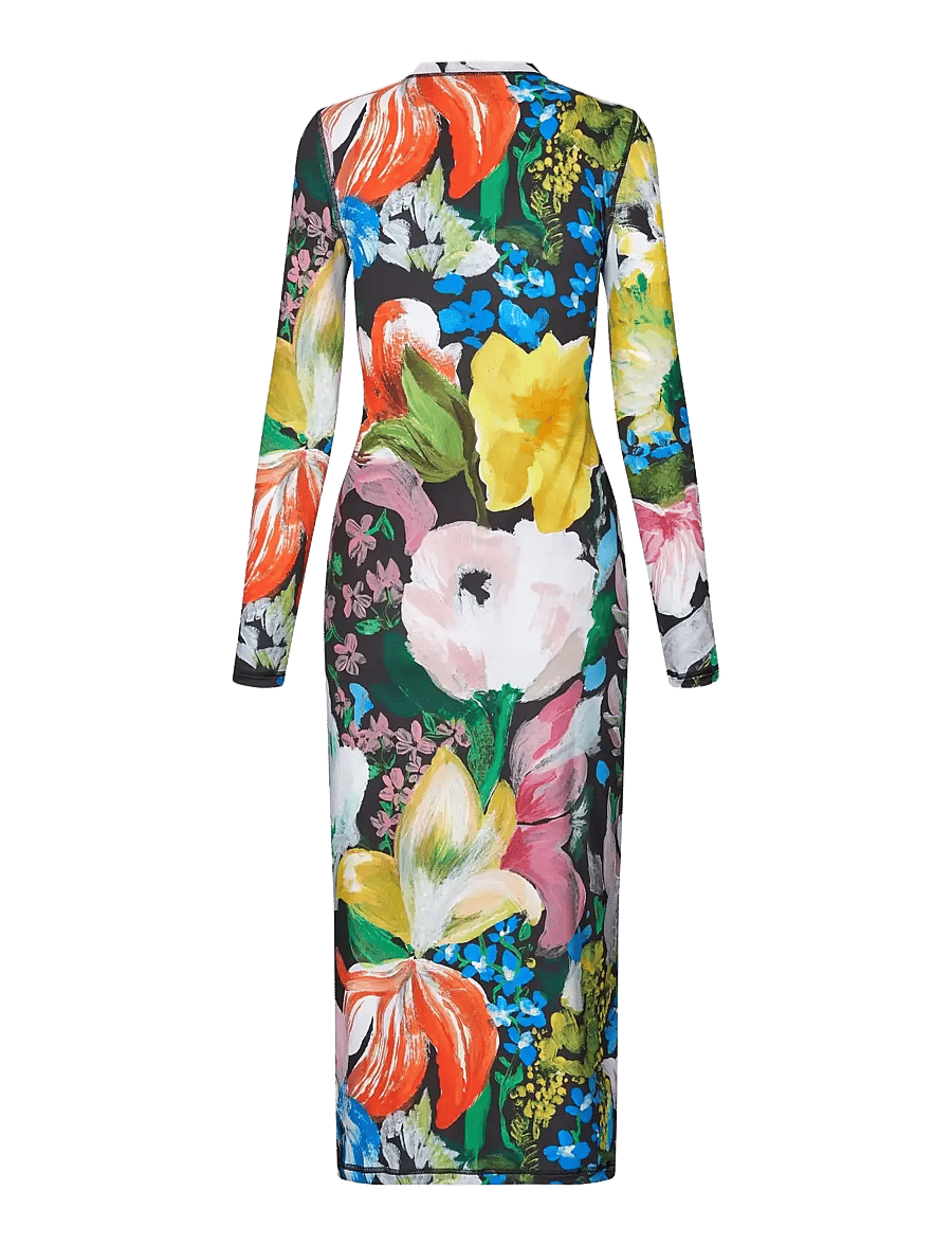 STINE GOYA - 2244 Stocking Jersey, Pullover Long - midi dresses - flowers under the sun - 2