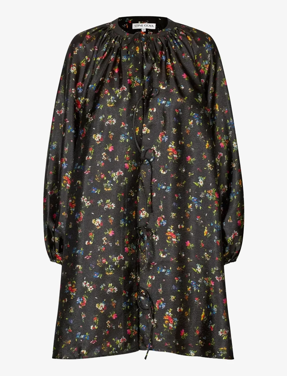 STINE GOYA - 2067 Flat Textured Poly, Voluminous - festklänningar - magnolia garden - 1