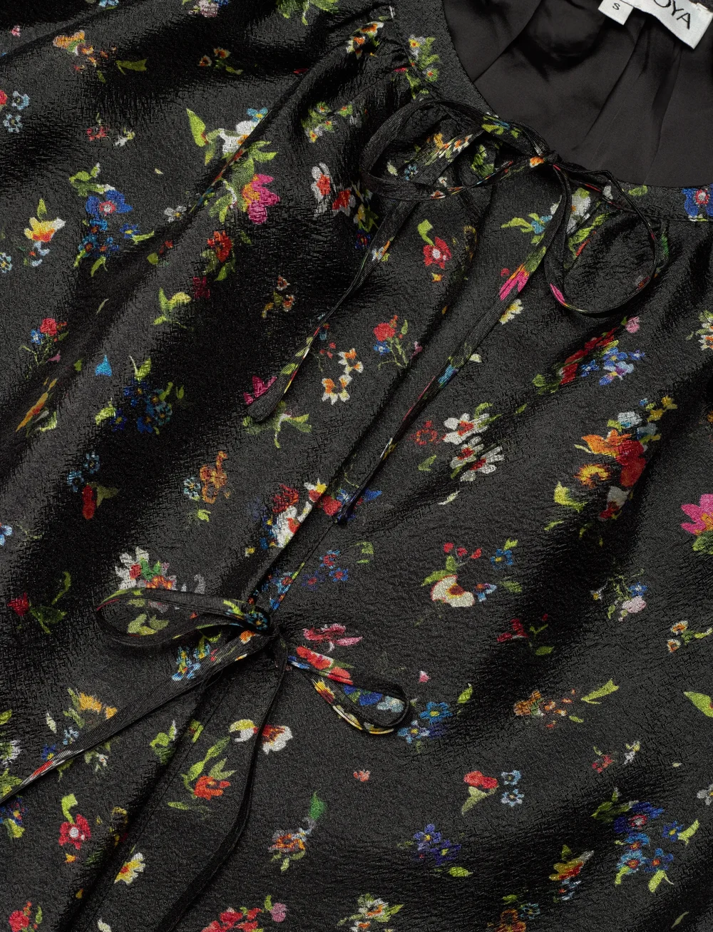 STINE GOYA - 2067 Flat Textured Poly, Voluminous - festklänningar - magnolia garden - 4