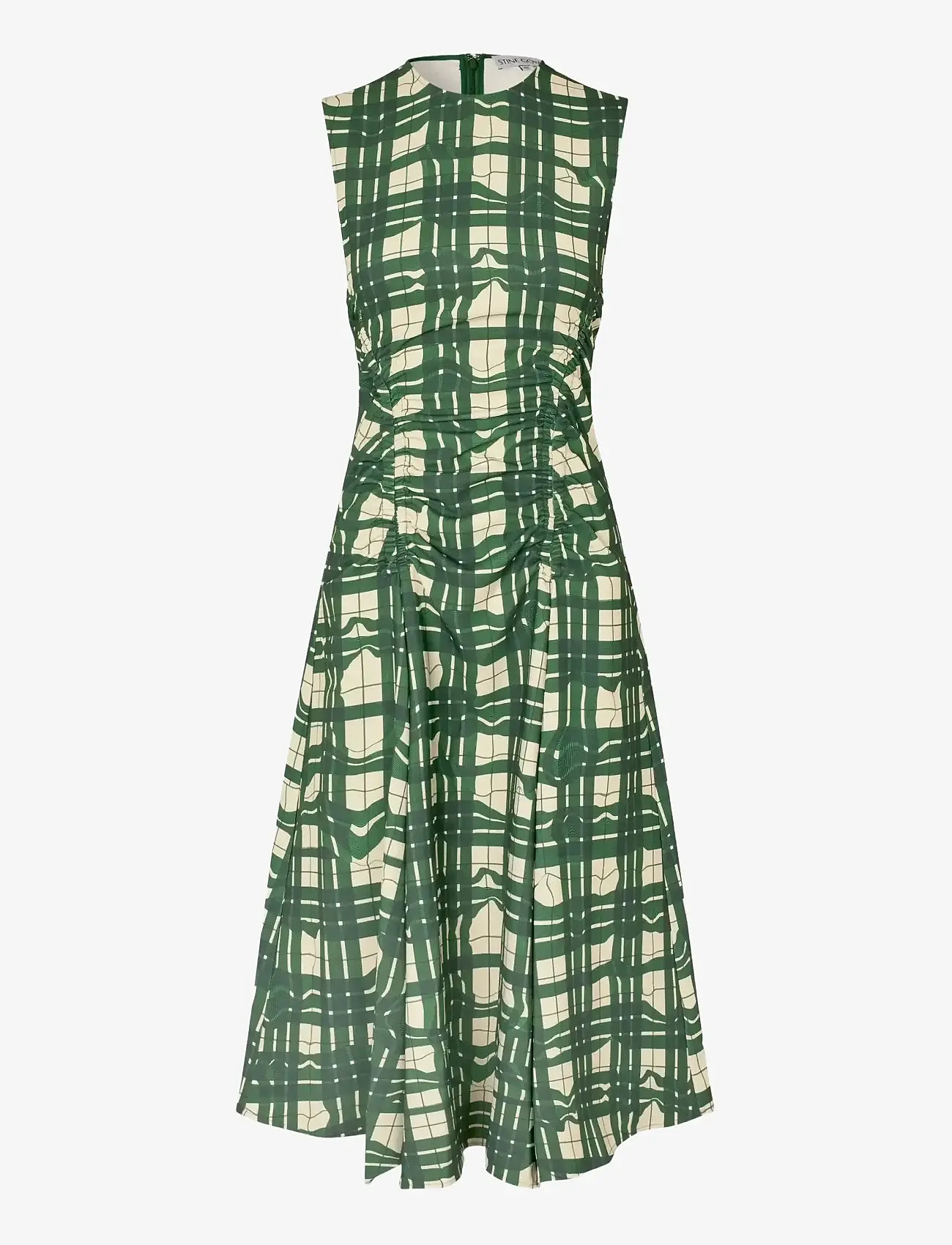 STINE GOYA 2429 Checkered Cady, Sleeveless Gat (SGASG-AW25-D162-2429) -  Midi dresses - Boozt.com