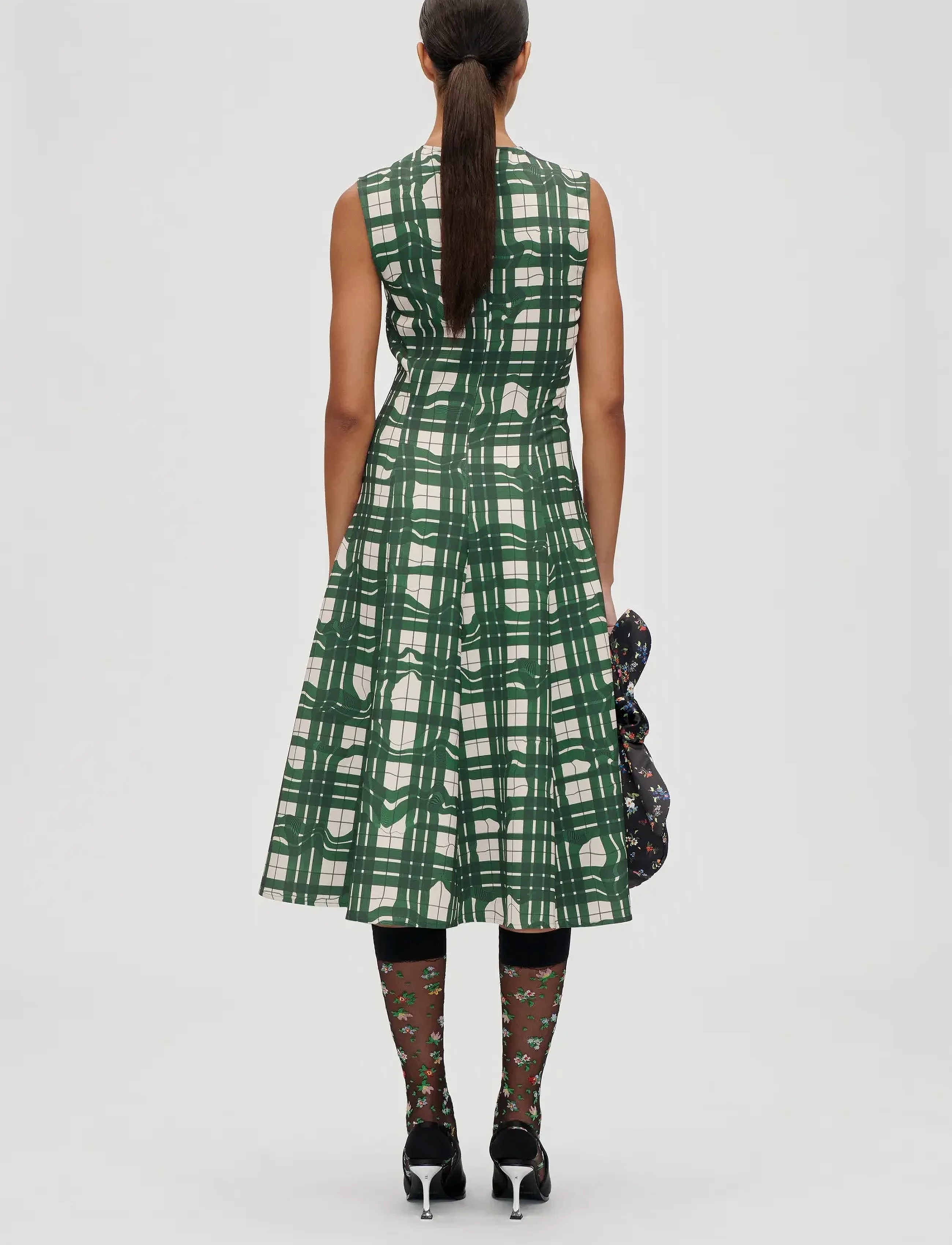 STINE GOYA - 2429 Checkered Cady, Sleeveless Gat - checkered wave - 3