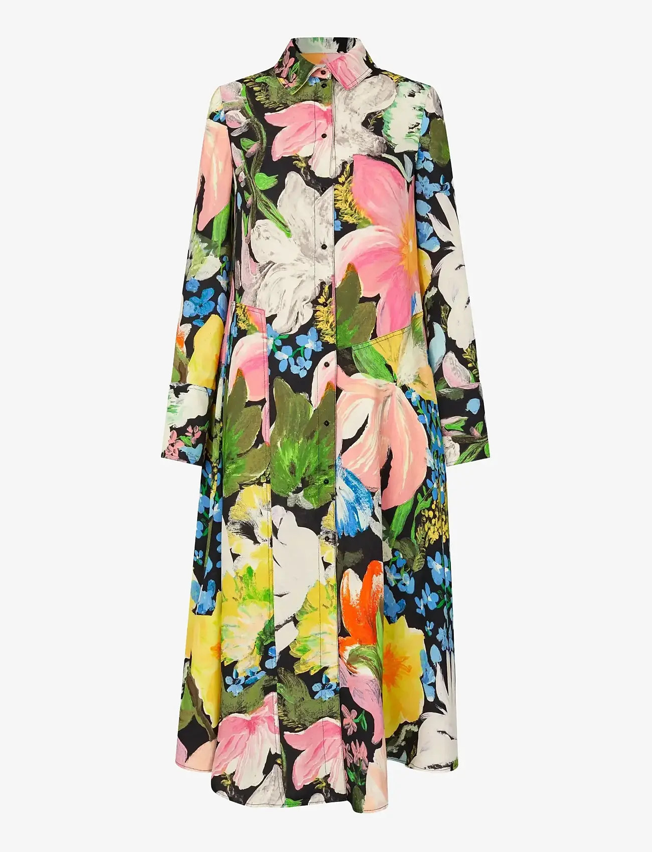 STINE GOYA - 2436 Heavy Dry Viscose, Front Plack - särkkleidid - flowers under the sun - 0