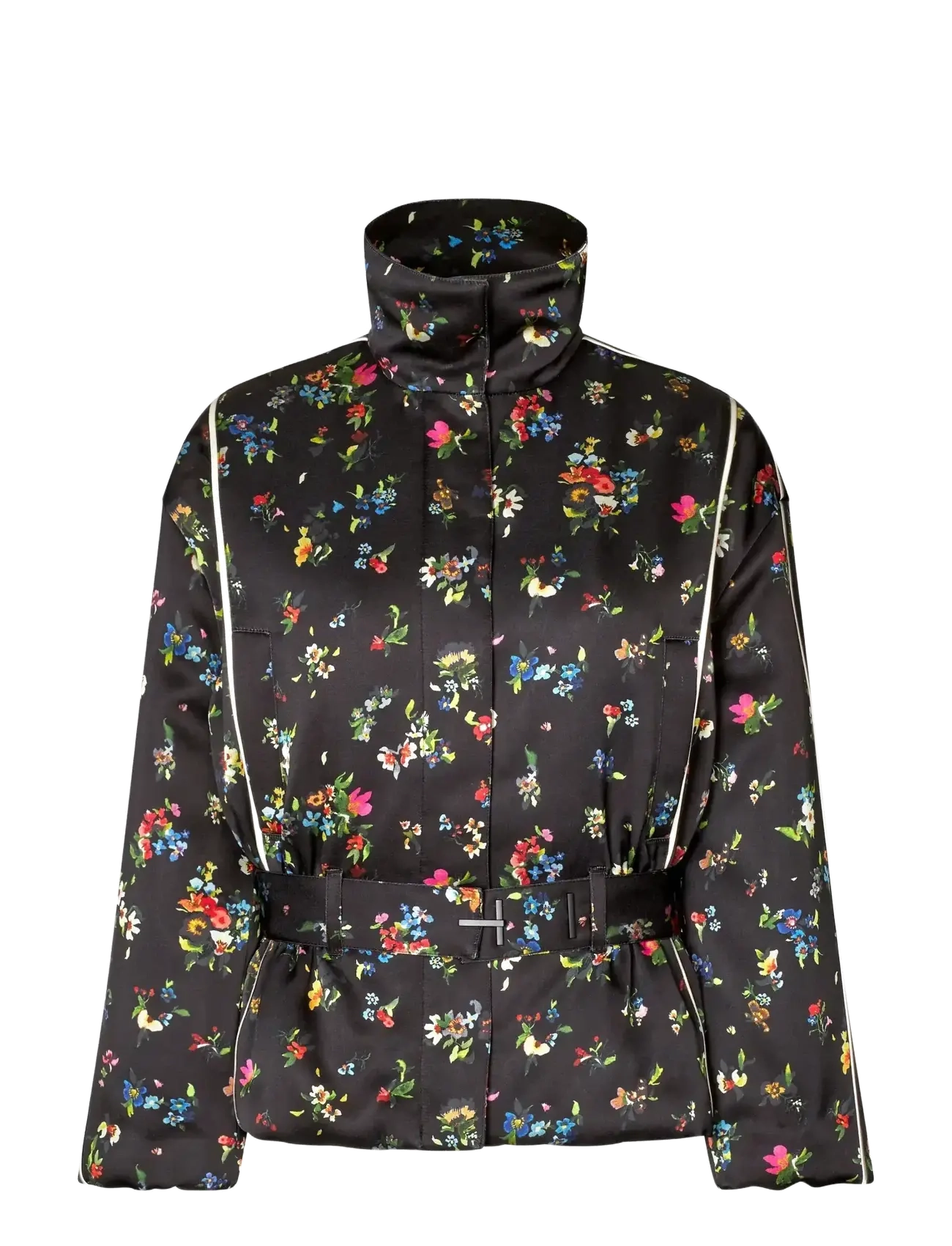 STINE GOYA 2407 Satin Ruffle, Cinched Aviator - STINE GOYA - MAGNOLIA GARDEN / black