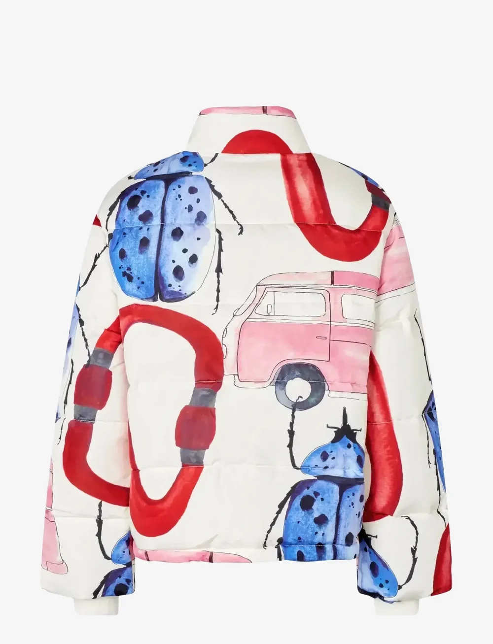 STINE GOYA - 2424 Printed Tech, Long Sleeve Puff - forede jakker - camp stine goya - 2