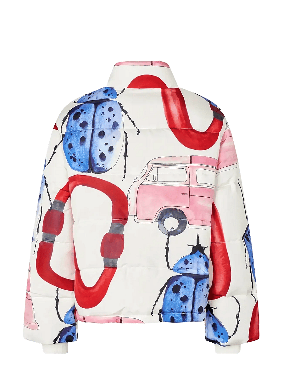STINE GOYA - 2424 Printed Tech, Long Sleeve Puff - virsjakas ar dūnu pildījumu un polsterējumu - camp stine goya - 2