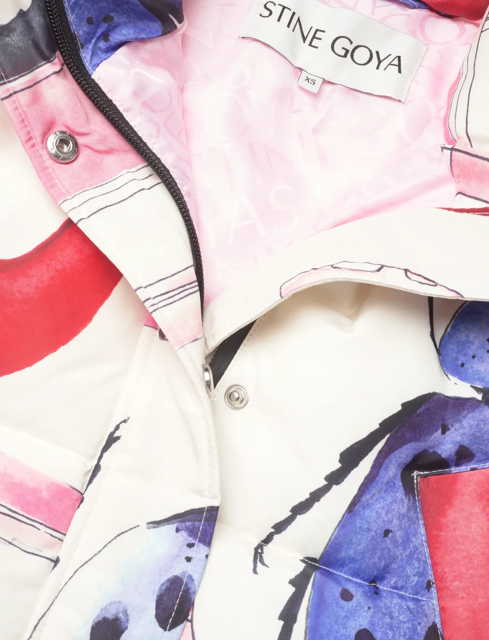 STINE GOYA - 2424 Printed Tech, Long Sleeve Puff - forede jakker - camp stine goya - 4