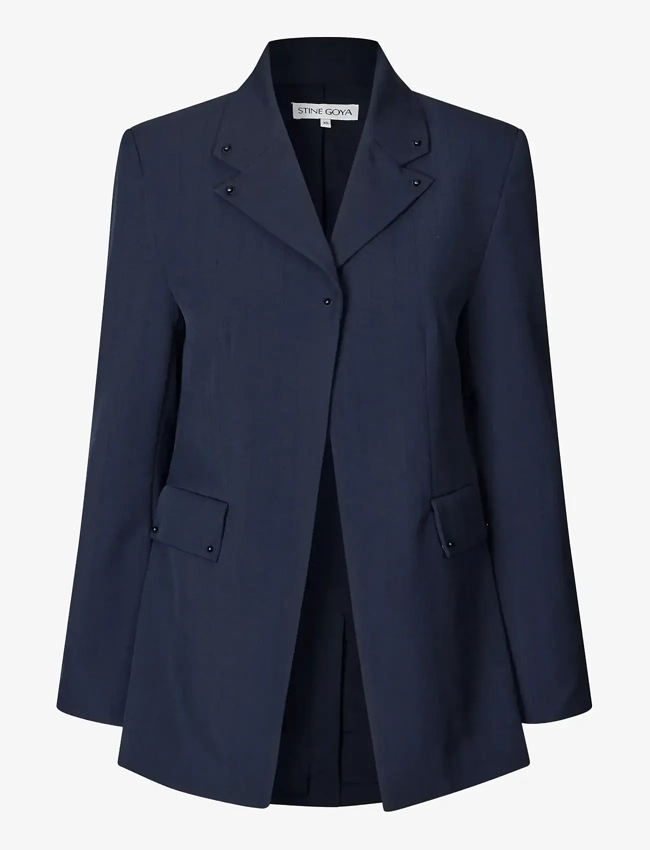 STINE GOYA - 2435 Pinstripe Tailoring, Tailored - enkelknäppta kavajer - dark blue - 0