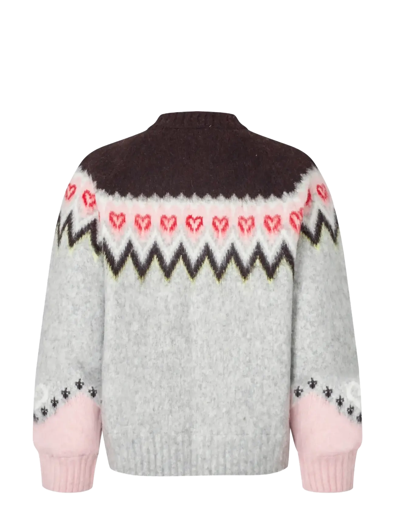 STINE GOYA - 2422 Brushed Jacquard, Raglan Bombe - koftor - fairisle - 1