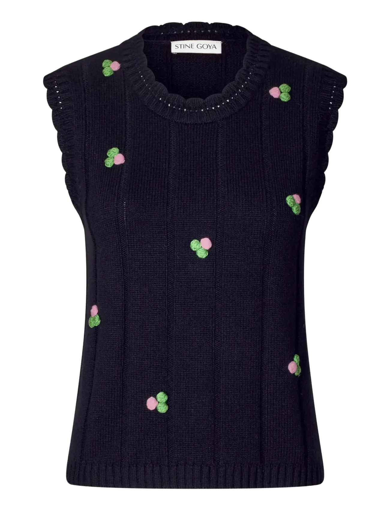 STINE GOYA 2359 Midweight Wolle, Bubble Knit Ve Schwarz - M - Damen