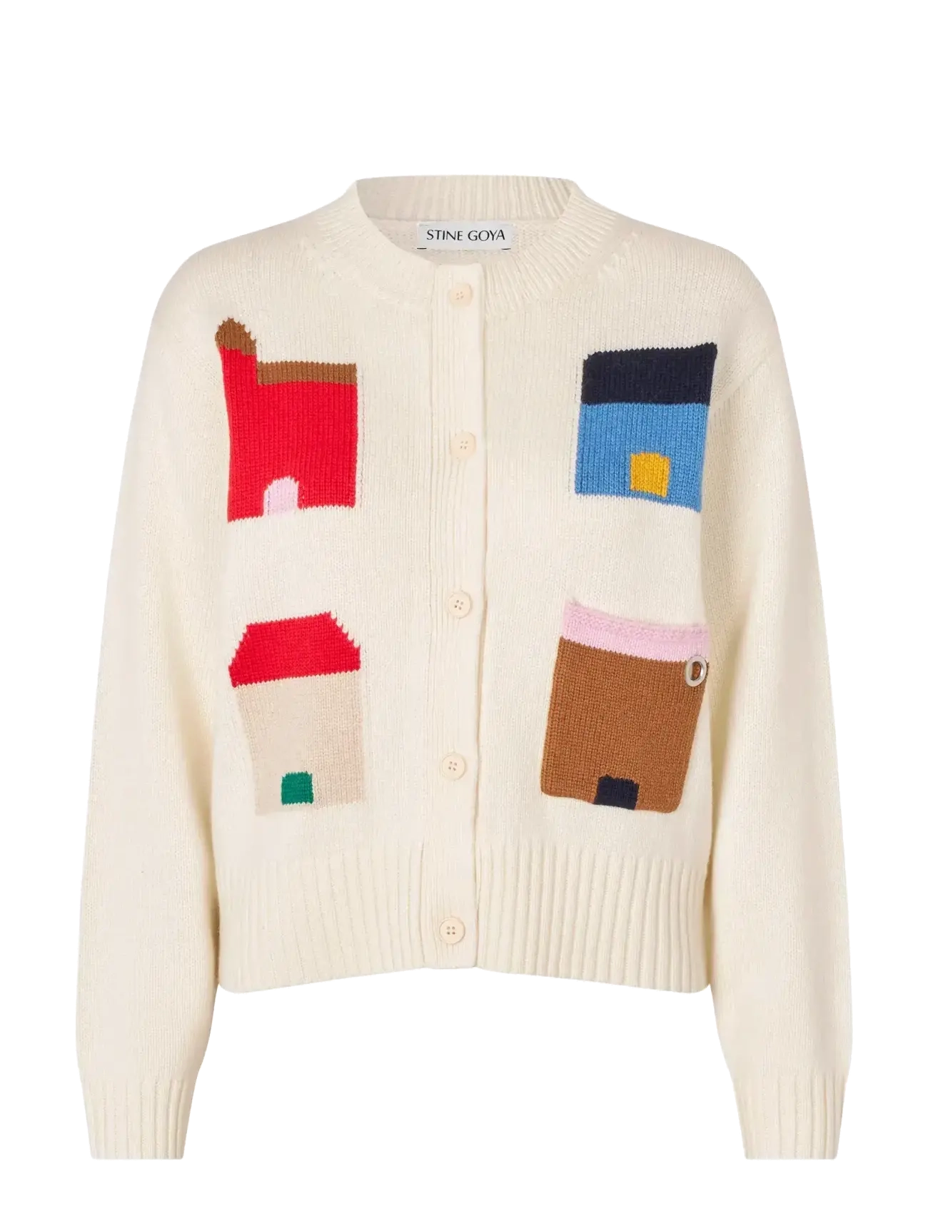 STINE GOYA - 2359 Midweight Wool, Cropped Pocket - refugios - 1