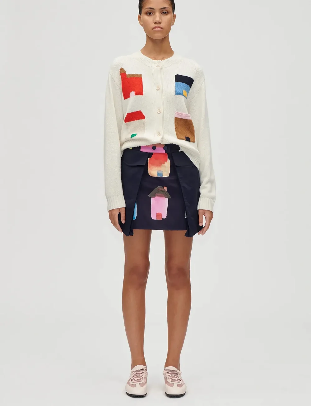 STINE GOYA - 2359 Midweight Wool, Cropped Pocket - kardiganid - refugios - 0