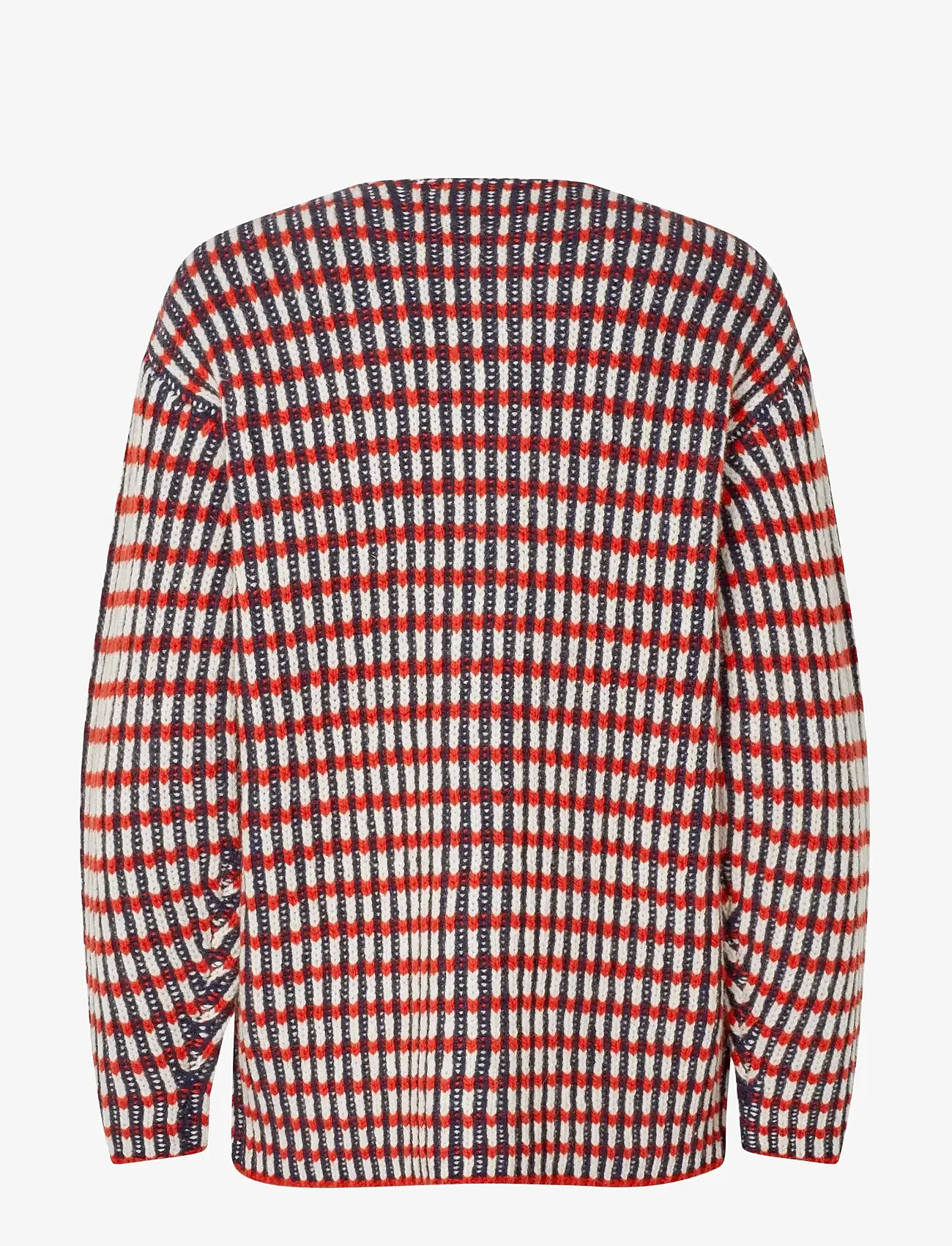 STINE GOYA - 2425 Plaited Chunky Rib, Plaited Ca - koftor - navy / red / cream - 1